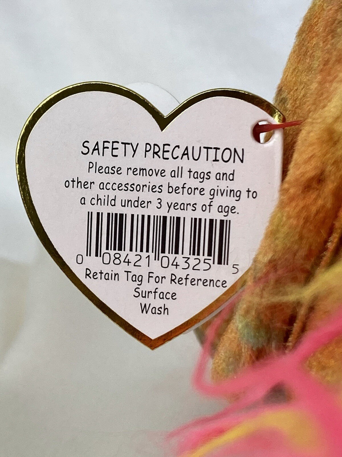 Rare Retired Ty Beanie Baby Rooster Zodiac 2000 Mint P.E. Pellets With Errors
