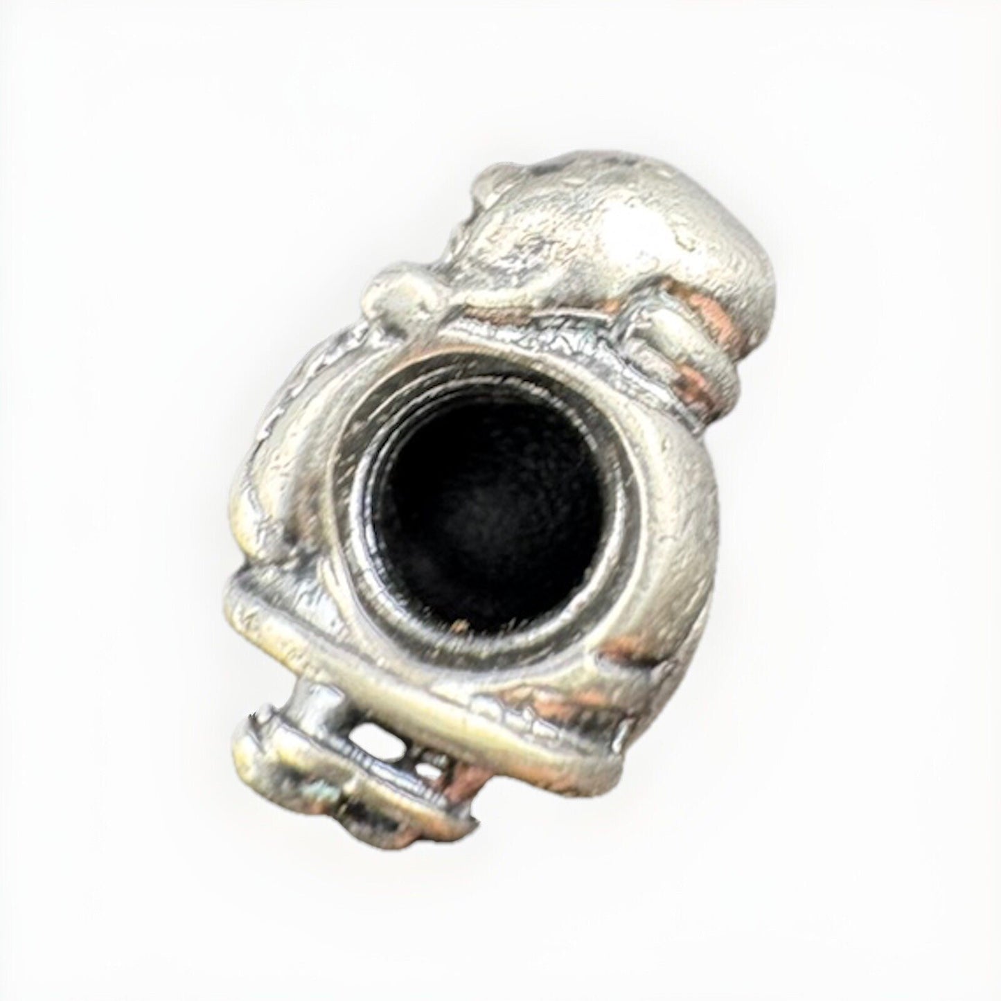 Retired Pandora ALE 925 Sterling Silver Moments Christmas Santa Claus Charm 12mm
