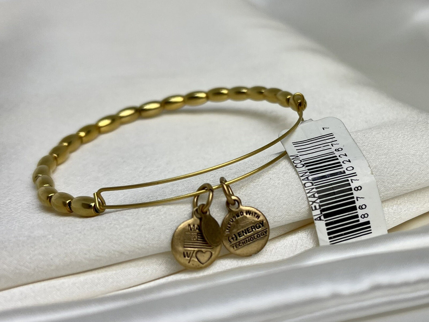 Brazalete Alex and Ani Jordan Single Rafaelian de oro