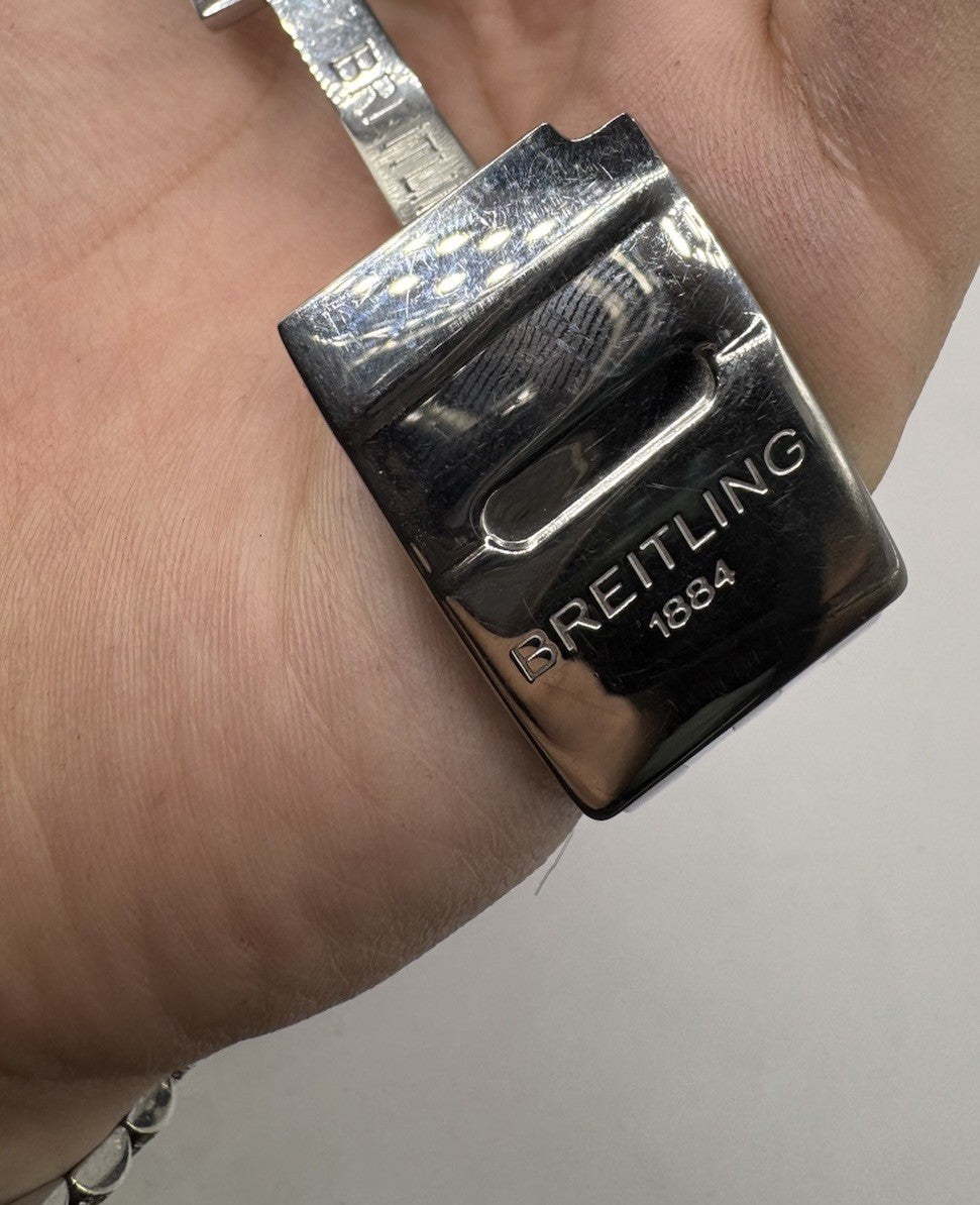 Breitling Chronomat Evolution A13356 Reloj automático para hombre con esfera plateada de 44 mm