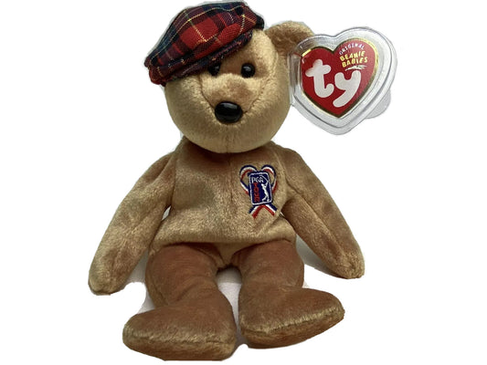 Ty Beanie Baby ChariTee The Bear Golf Plush 2004 with Tag Protector