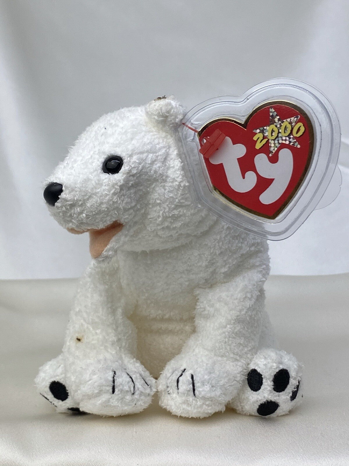 Rare Retired Ty Beanie Baby Aurora The Bear 2000 Mint P.E. Pellets With Errors