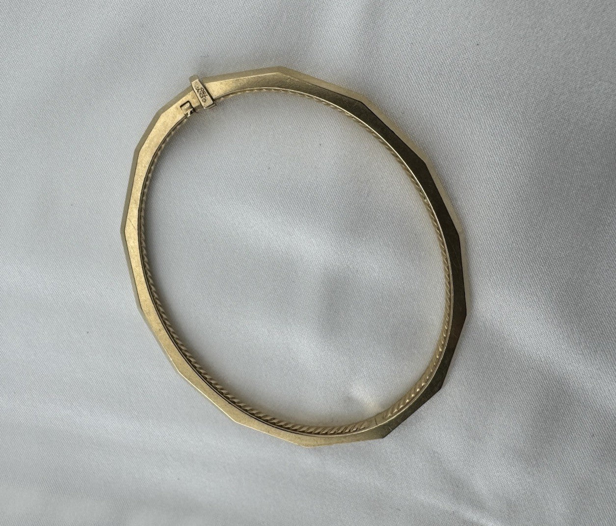 David Yurman Stax Bracelet 18K 750 Gold Size 6.25 17.2 Grams Faceted Geometric