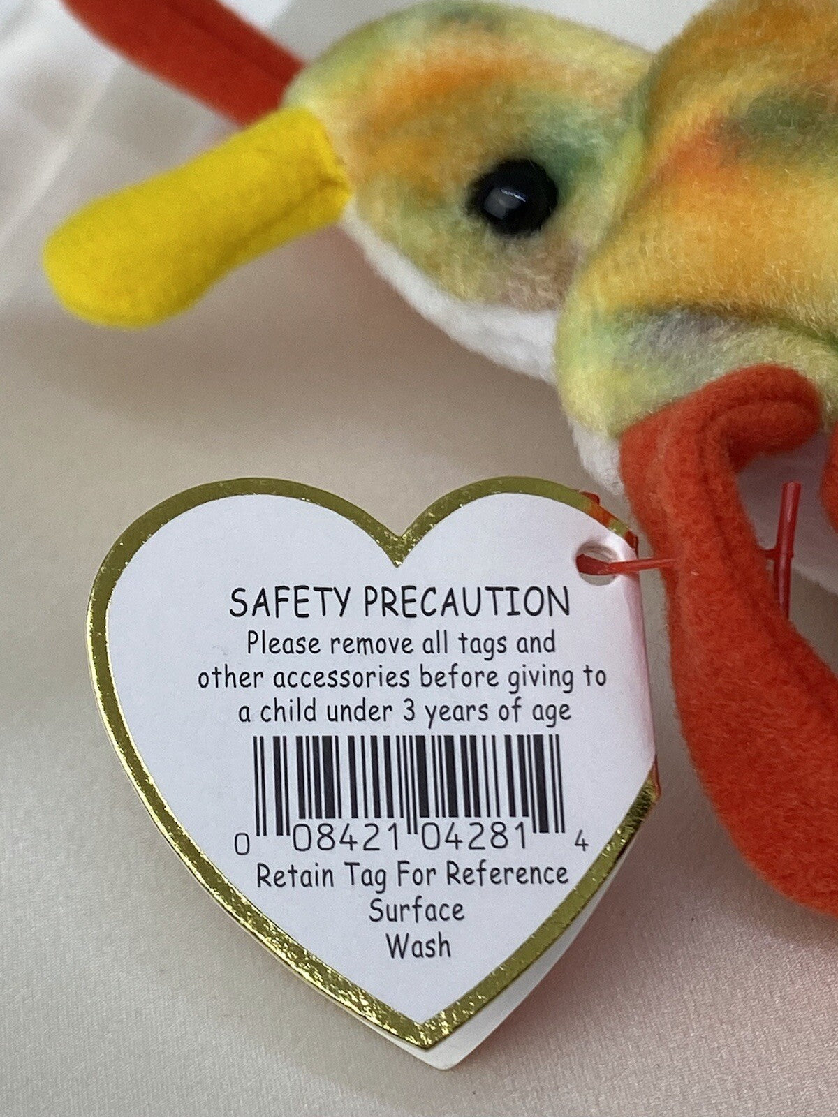 Rare Retired Ty Beanie Baby Scurry The Beetle 2000 Mint P.E. Pellets With Errors