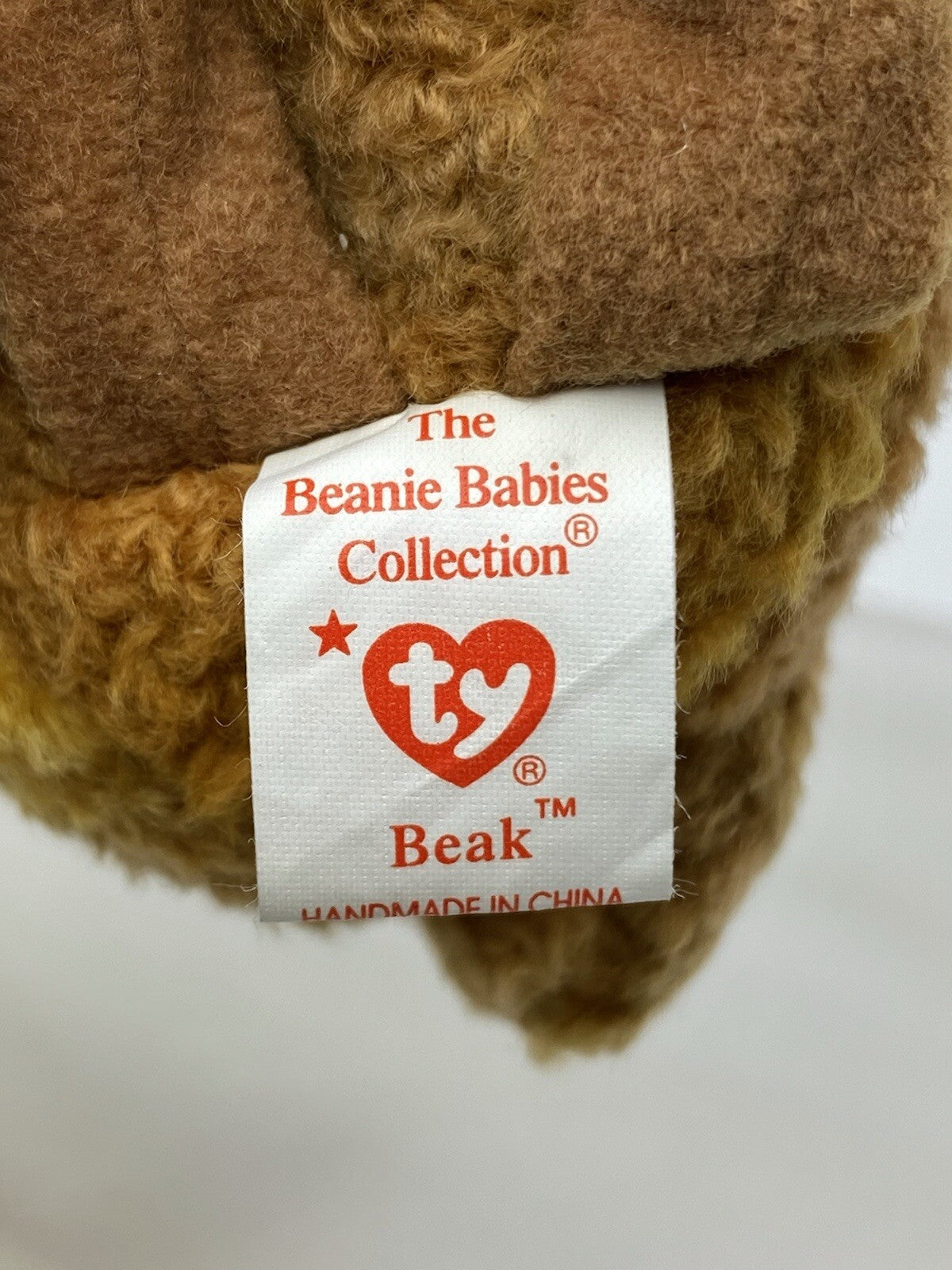 Rare Retired Ty Beanie Baby Beak The Kiwi Bird 1998 Mint P.E. Pellets W Errors