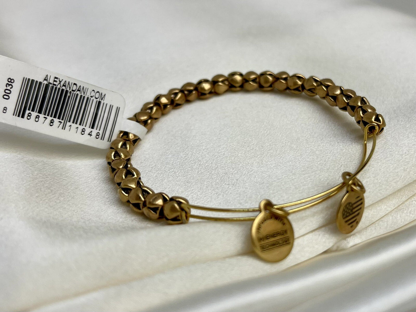 Alex and Ani Traveler Rafaelian Gold Wrap Bangle Bracelet
