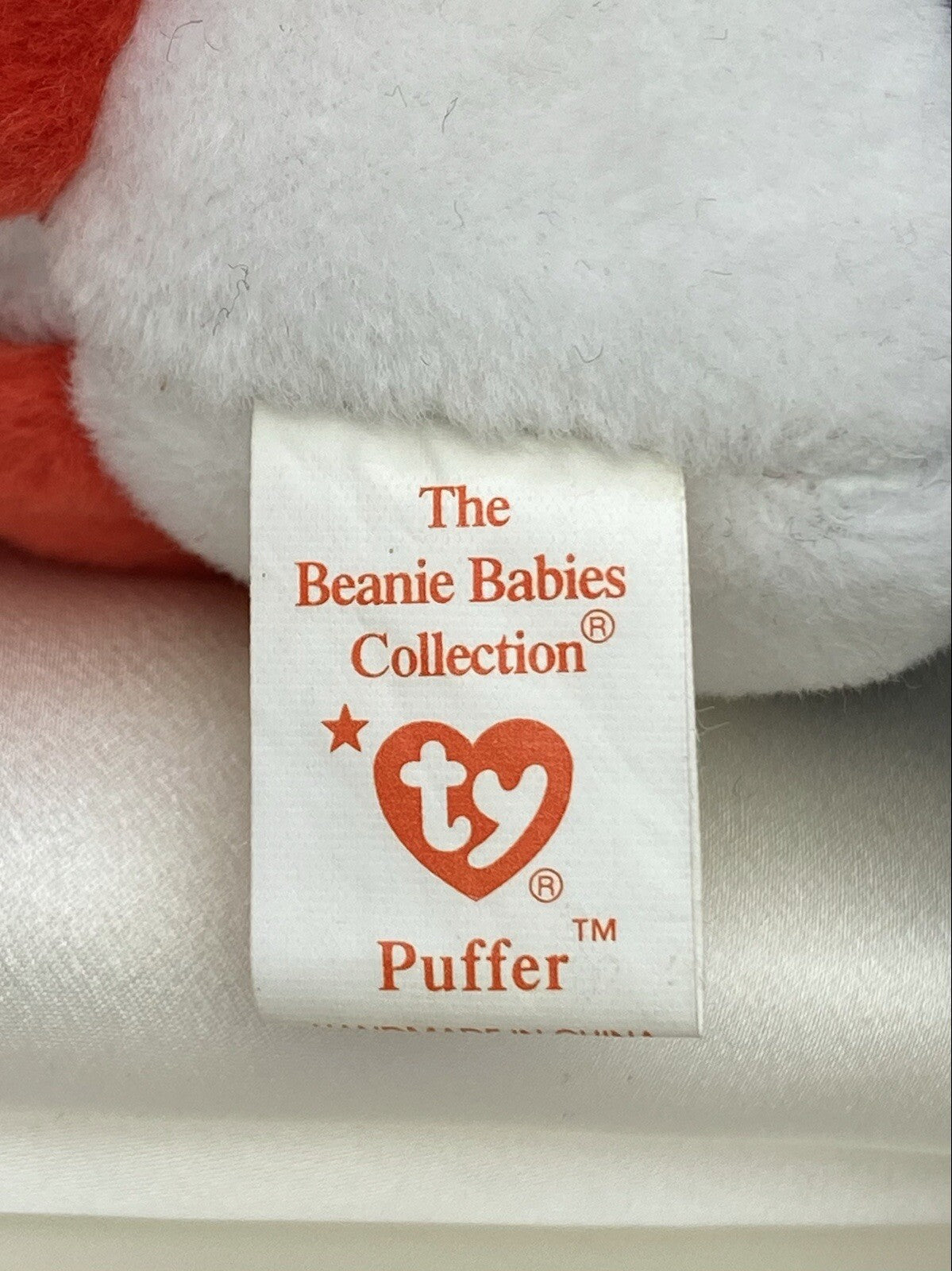 Rare Retired Ty Beanie Baby Puffer The Puffin 1997 Mint P.E. Pellets With Errors