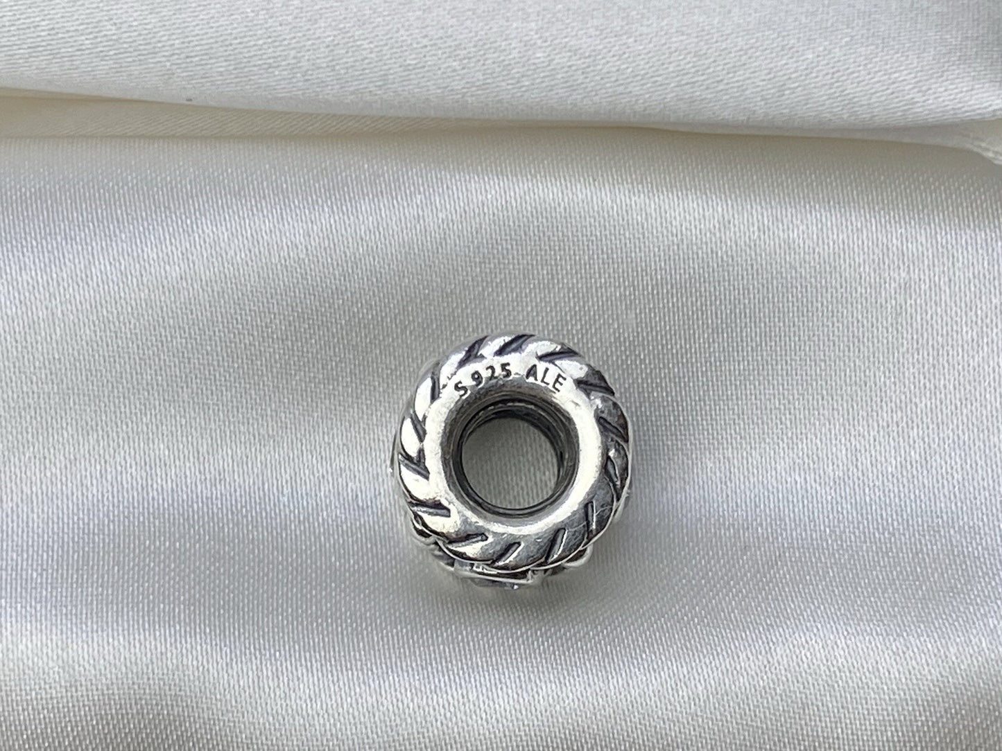 Pandora ALE Sterling Silver 925 4 Cz Cubic Zirconia 7.6mm European Charm Rare