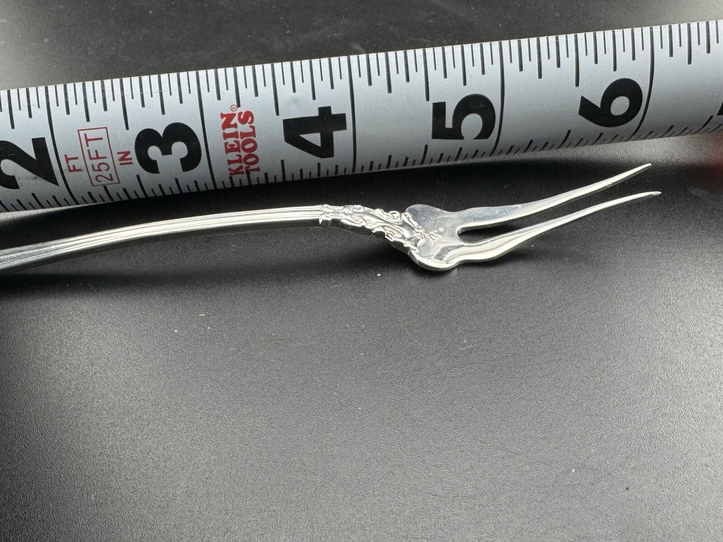 Gorham Melrose Sterling Fine Silver 925 Pickle Olive Serving Fork Vintage 6” 15G