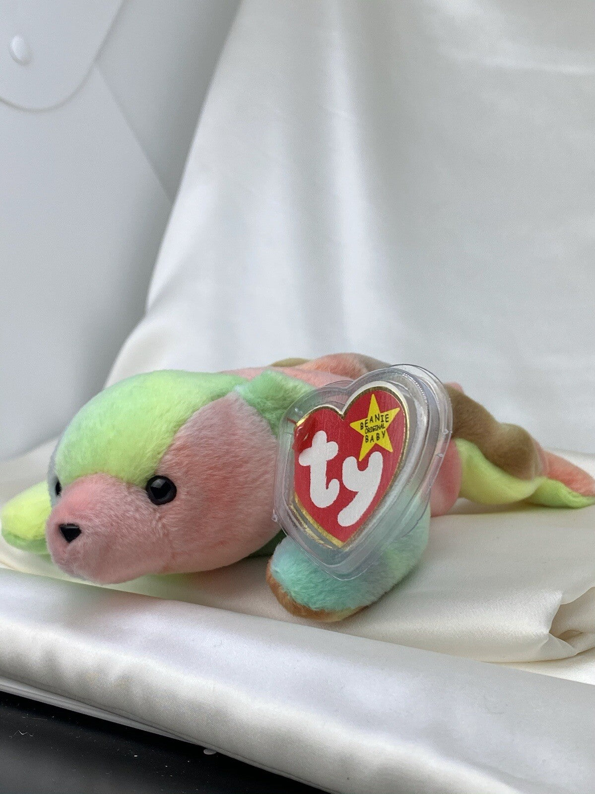 Ty Beanie Baby Sammy El Oso 1998-1999 Retirado Raro Menta Con Errores Y Pellets P.E.