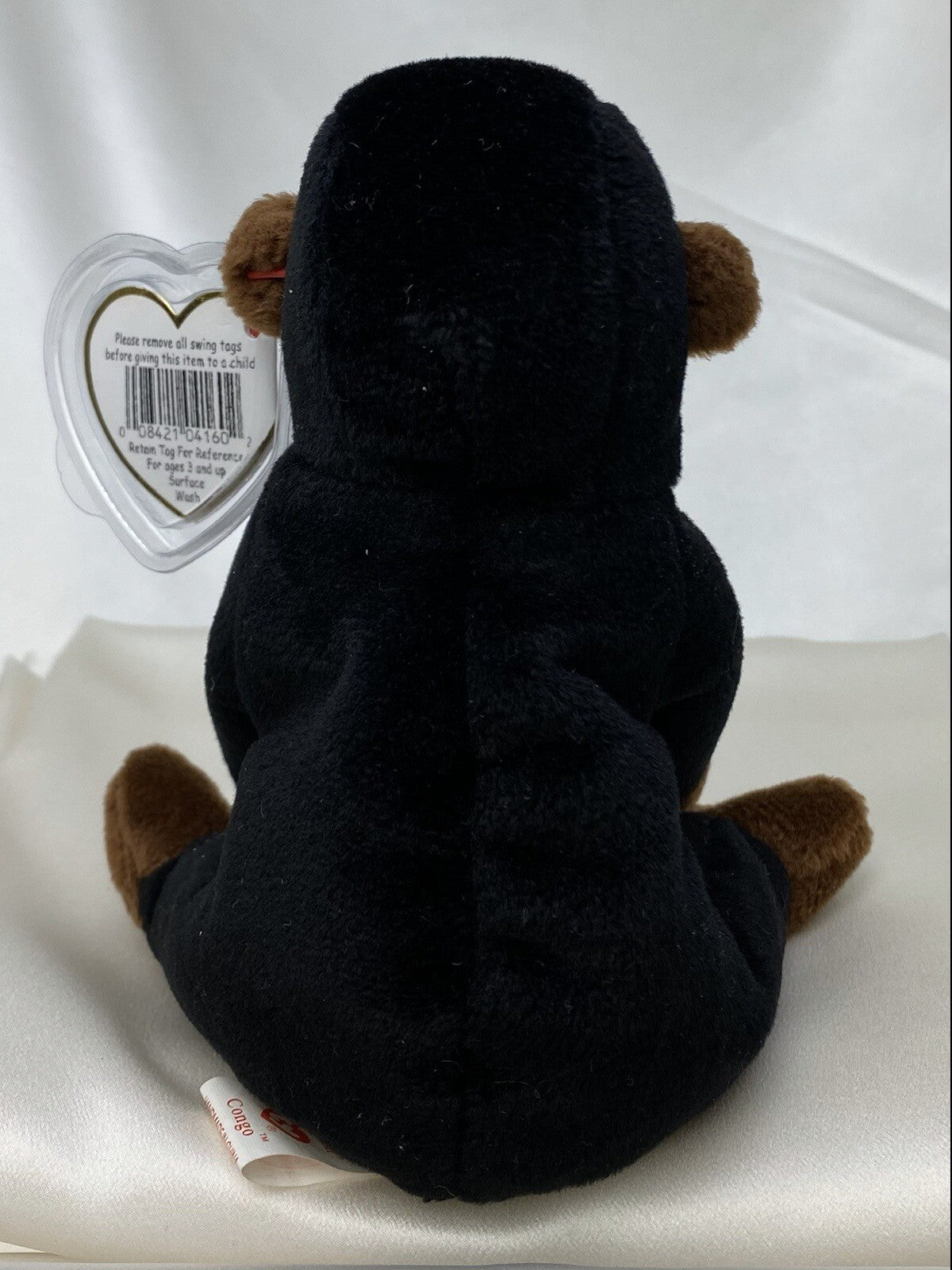 Rare Retired Ty Beanie Baby Congo The Gorilla 1996 Mint P.E. Pellets With Errors