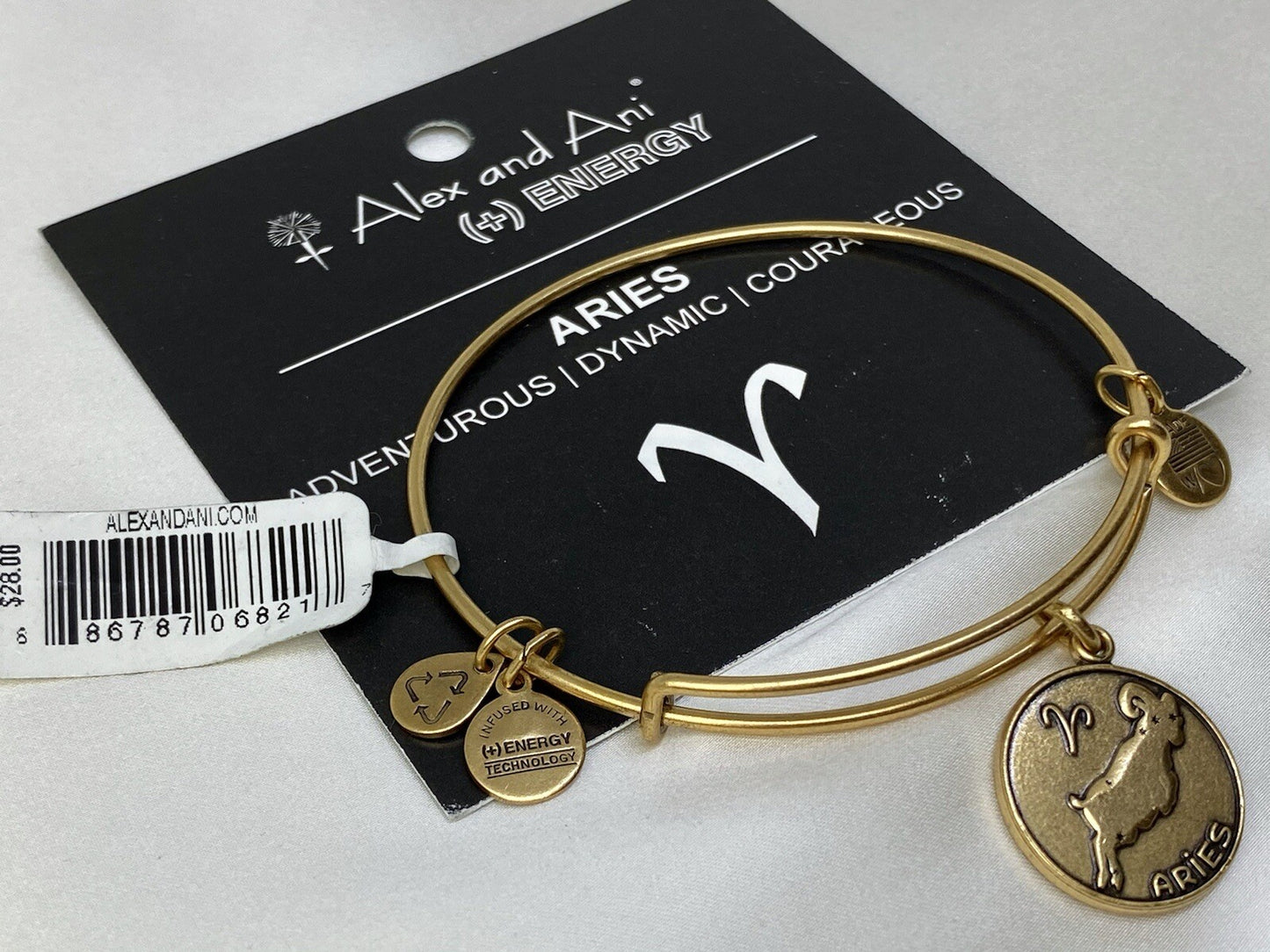Alex And Ani Aries Zodiac Wire Bangle Rafaelian Gold Charm Bracelet