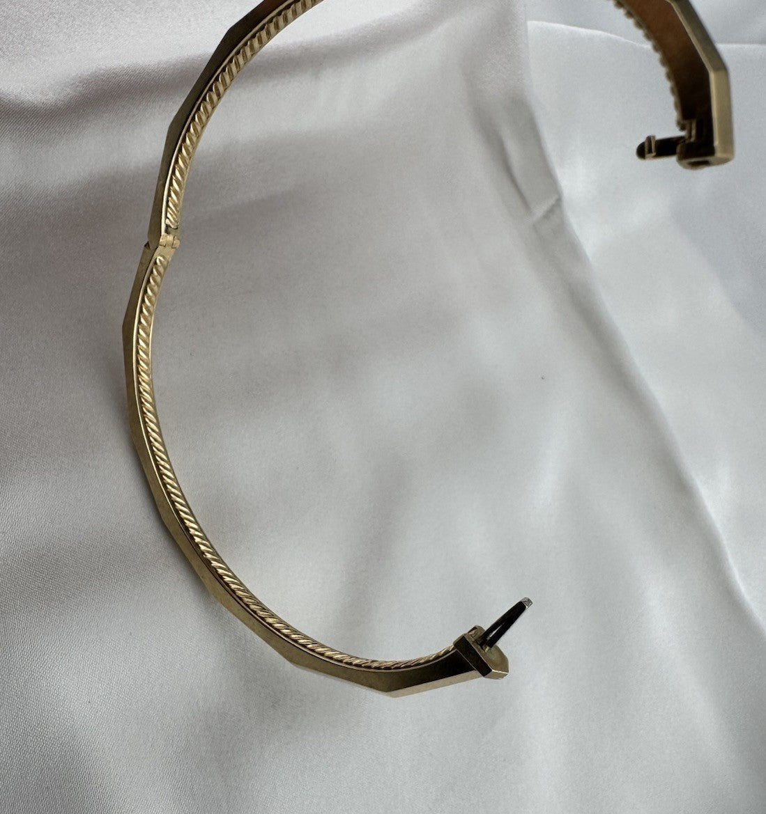 David Yurman Stax Bracelet 18K 750 Gold Size 6.25 17.2 Grams Faceted Geometric
