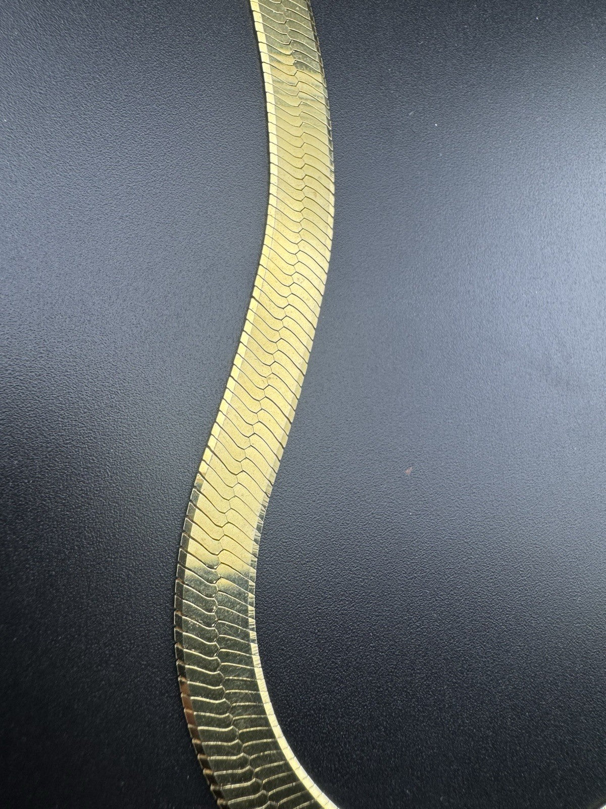 925 Star Silver Yellow Gold Plated Snake Chain 22.25in 8.73mm Smooth 41.4 Grams