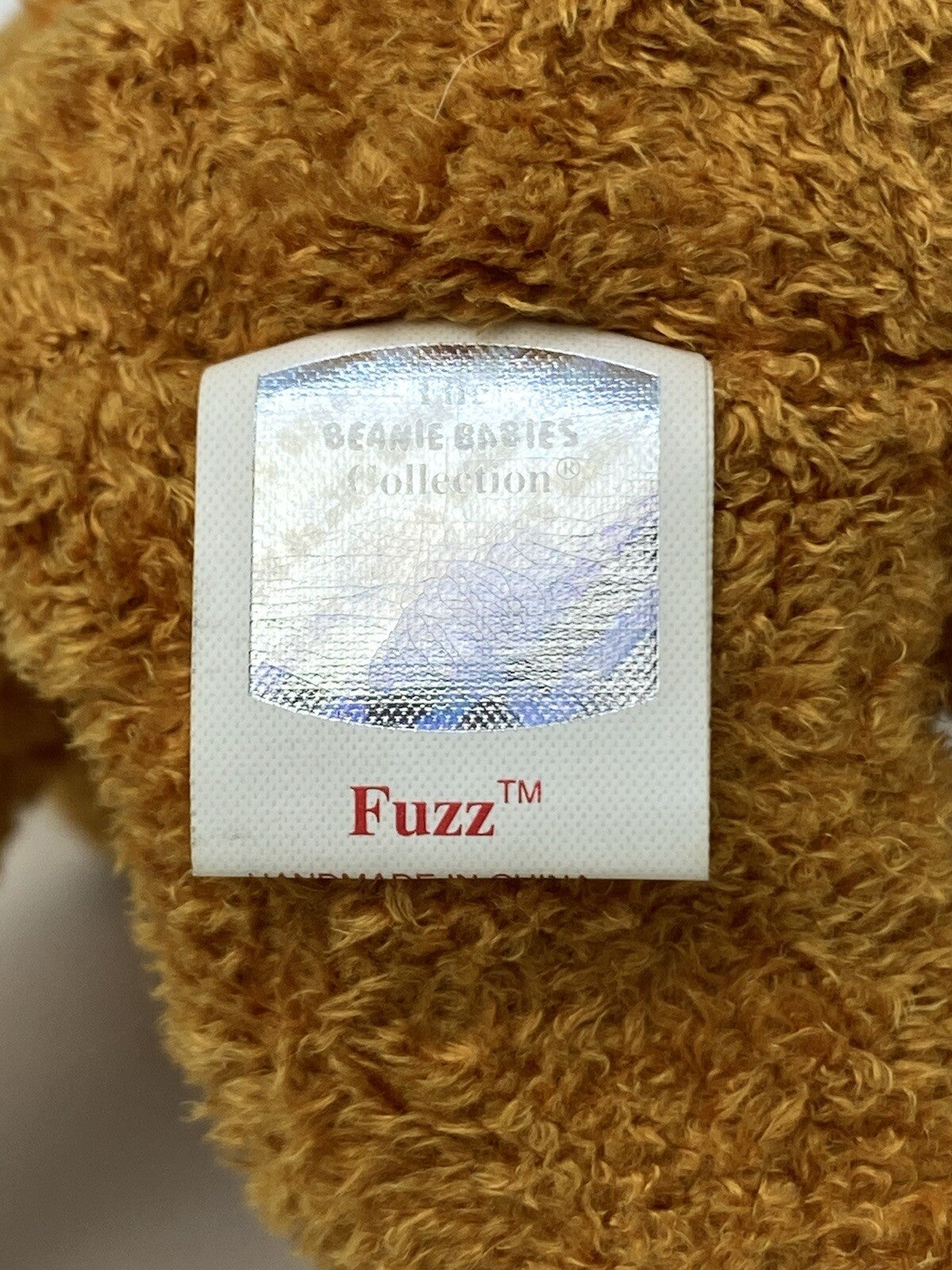 Rare Retired Ty Beanie Baby Fuzz The Bear 1998 -1999 Mint P.E. Pellets W Errors
