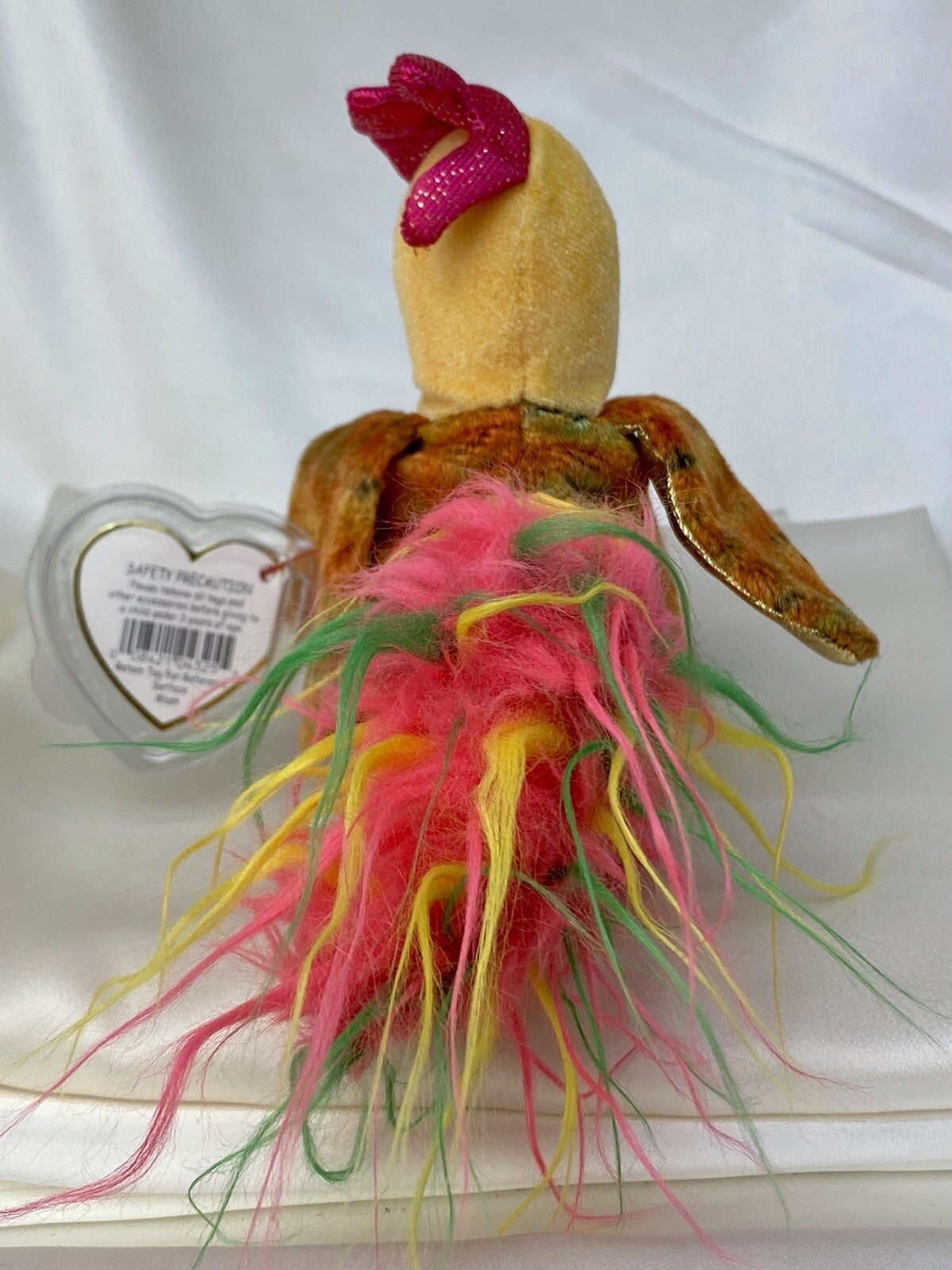 Rare Retired Ty Beanie Baby Rooster Zodiac 2000 Mint P.E. Pellets With Errors