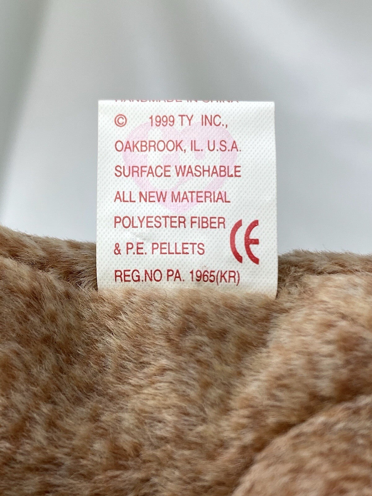 Rare Retired Ty Beanie Baby Pecan The Bear 1999 Mint P.E. Pellets With Errors