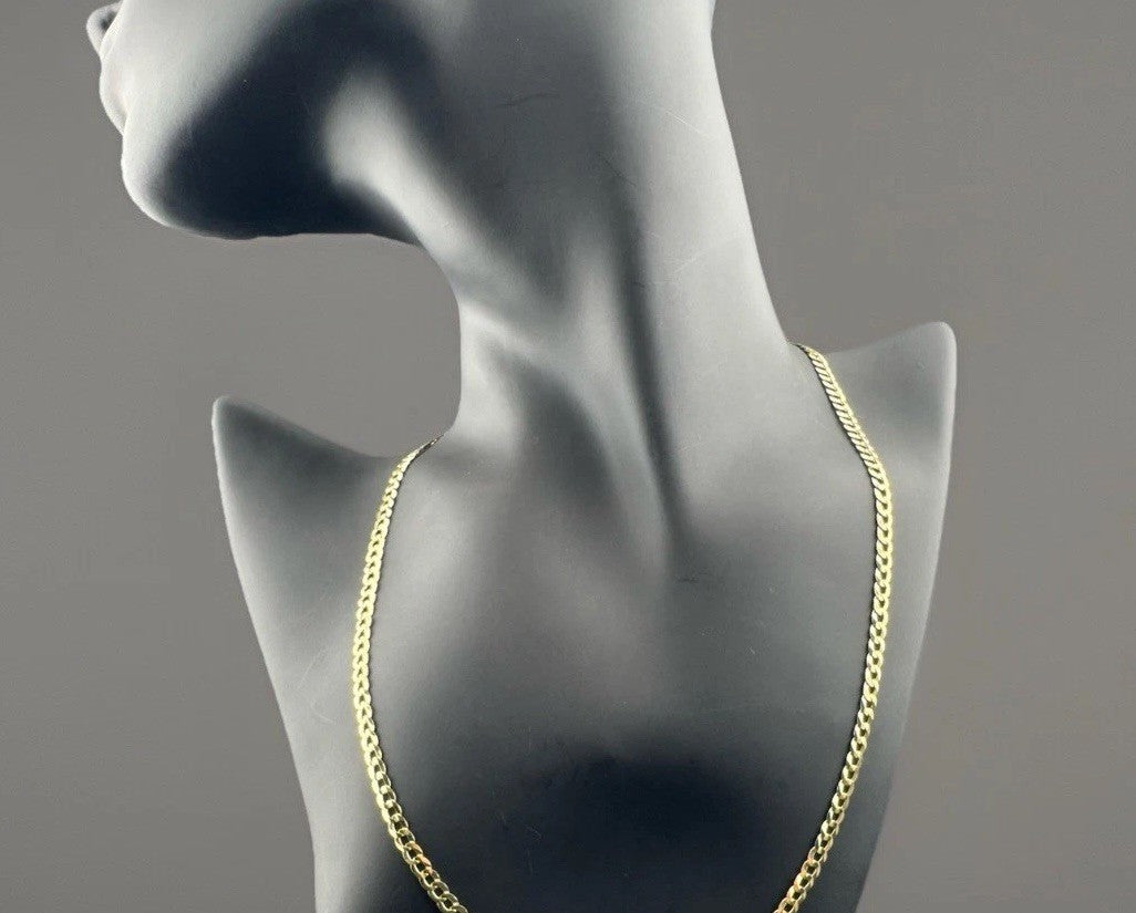 14K Yellow Gold Curb Chain Necklace 20.5in 3.04mm 6.2 Grams