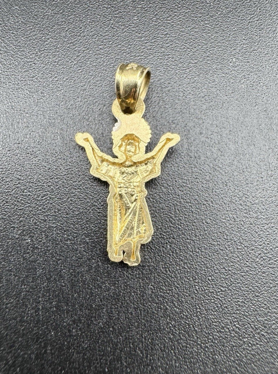 Colgante de oro amarillo de 14 quilates del Divino Niño Jesús de 10.46x19.90mm Religioso 1G