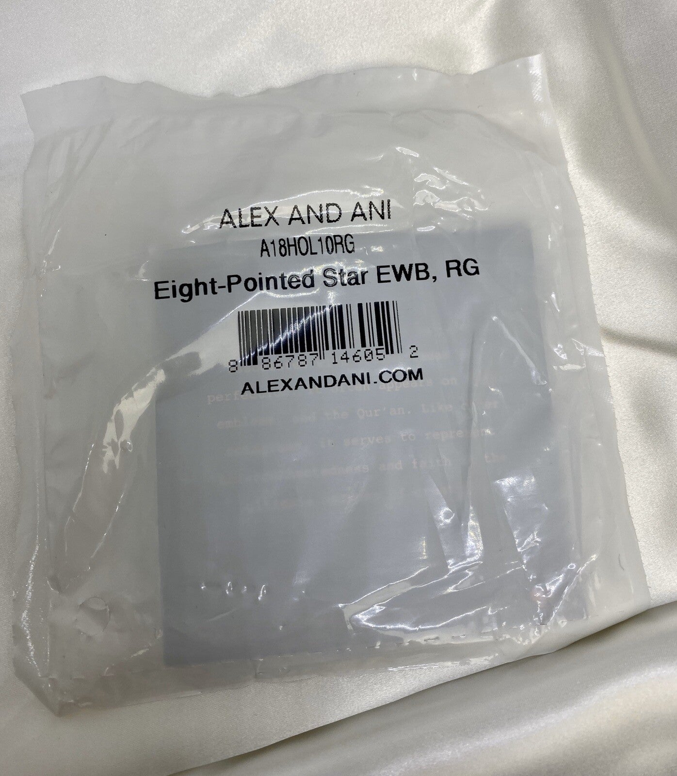 Alex and Ani Eight-Pointed Star Rafaelian Gold Charm Bangle Bracelet