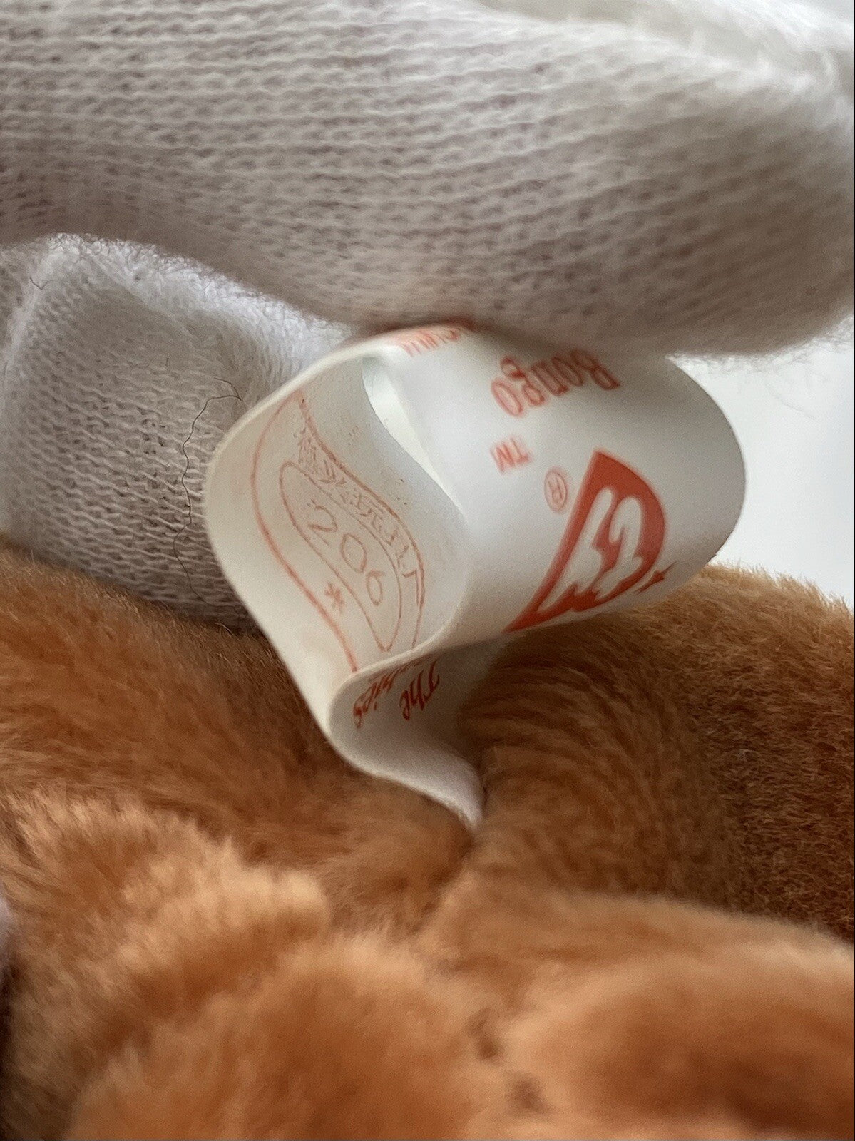 Rare Retired Ty Beanie Baby Bongo The Monkey 1995 Mint P. E Pellets With Errors