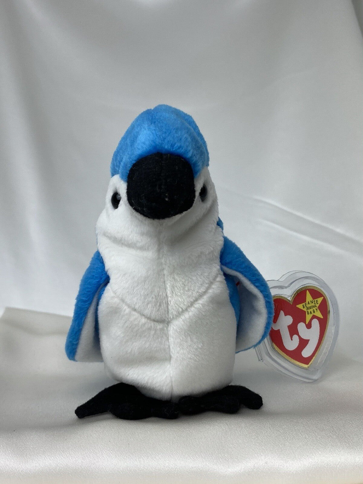 Rare Retired Ty Beanie Baby Rocket The Blue Jay 1997 Mint Pellets With Errors