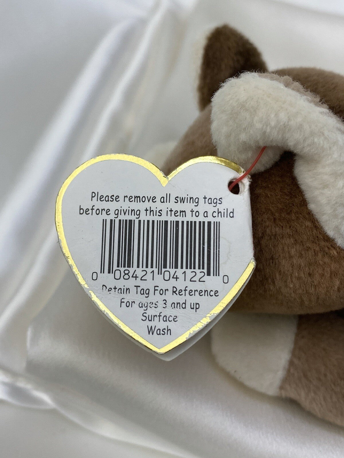 Rare Retired Ty Beanie Baby Pounce The Cat 1997 Mint P.V.C.Pellets With Errors