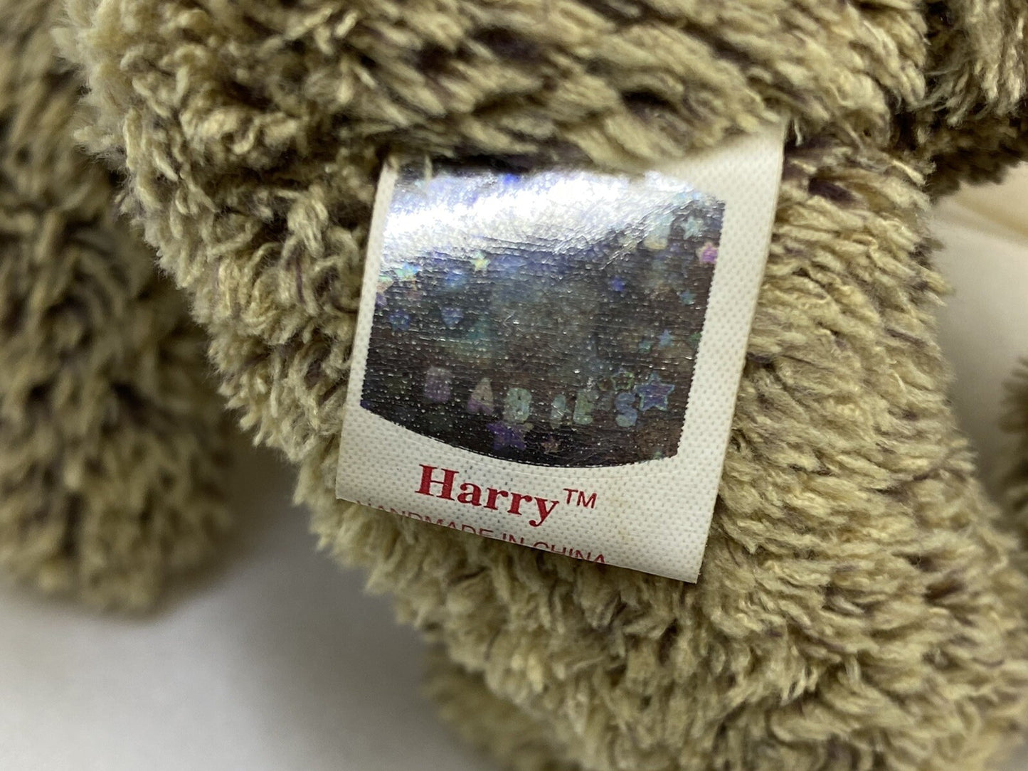 Ty Beanie Baby Harry The Bear Plush 2001 Retired with Errors