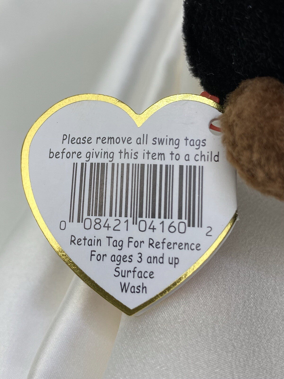 Rare Retired Ty Beanie Baby Congo The Gorilla 1996 Mint P.E. Pellets With Errors