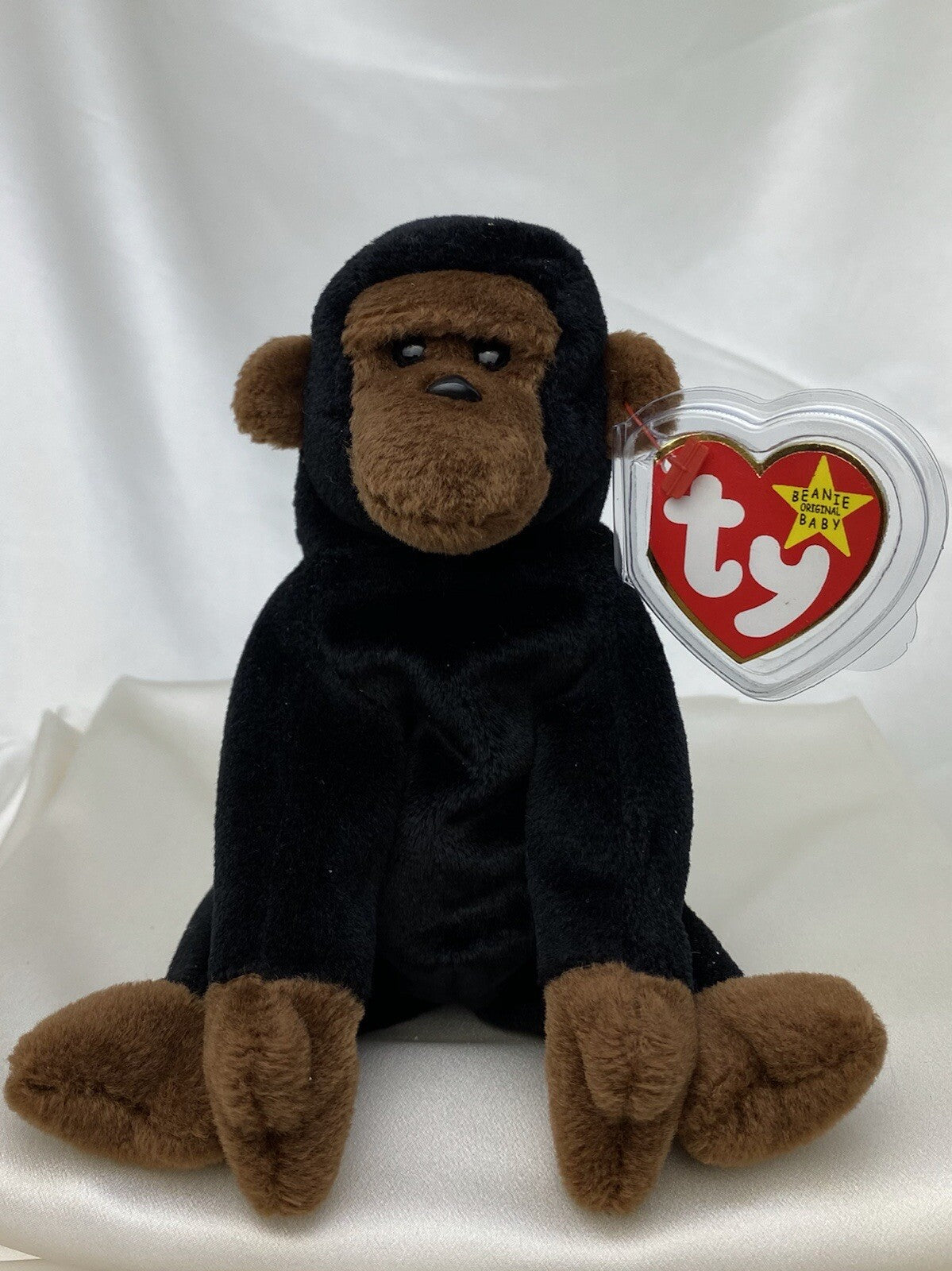 Rare Retired Ty Beanie Baby Congo The Gorilla 1996 Mint P.E. Pellets With Errors