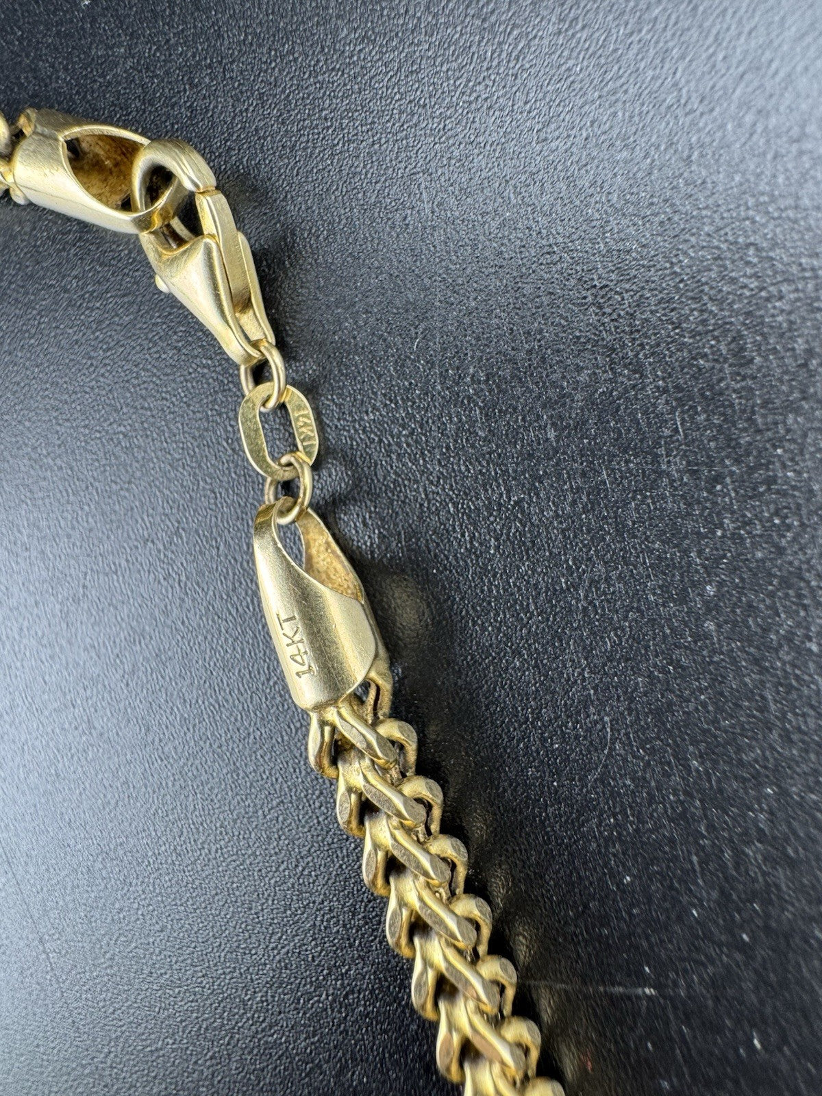 14K Gold Braided Franco Chain Necklace 31in 3.68mm 23.4 Grams Bold Statement