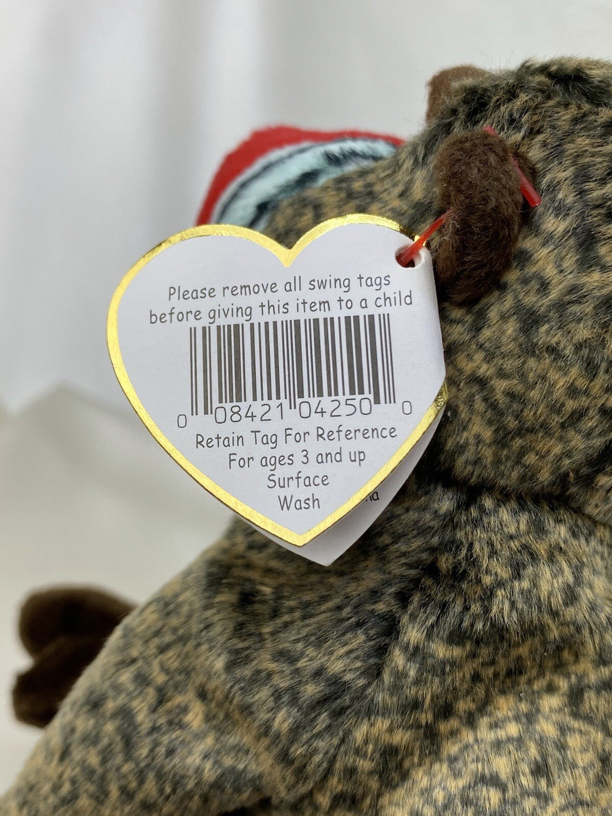 Rare Retired Ty Beanie Baby Cheeks The Ape 1999 Mint P.E. Pellets With Errors