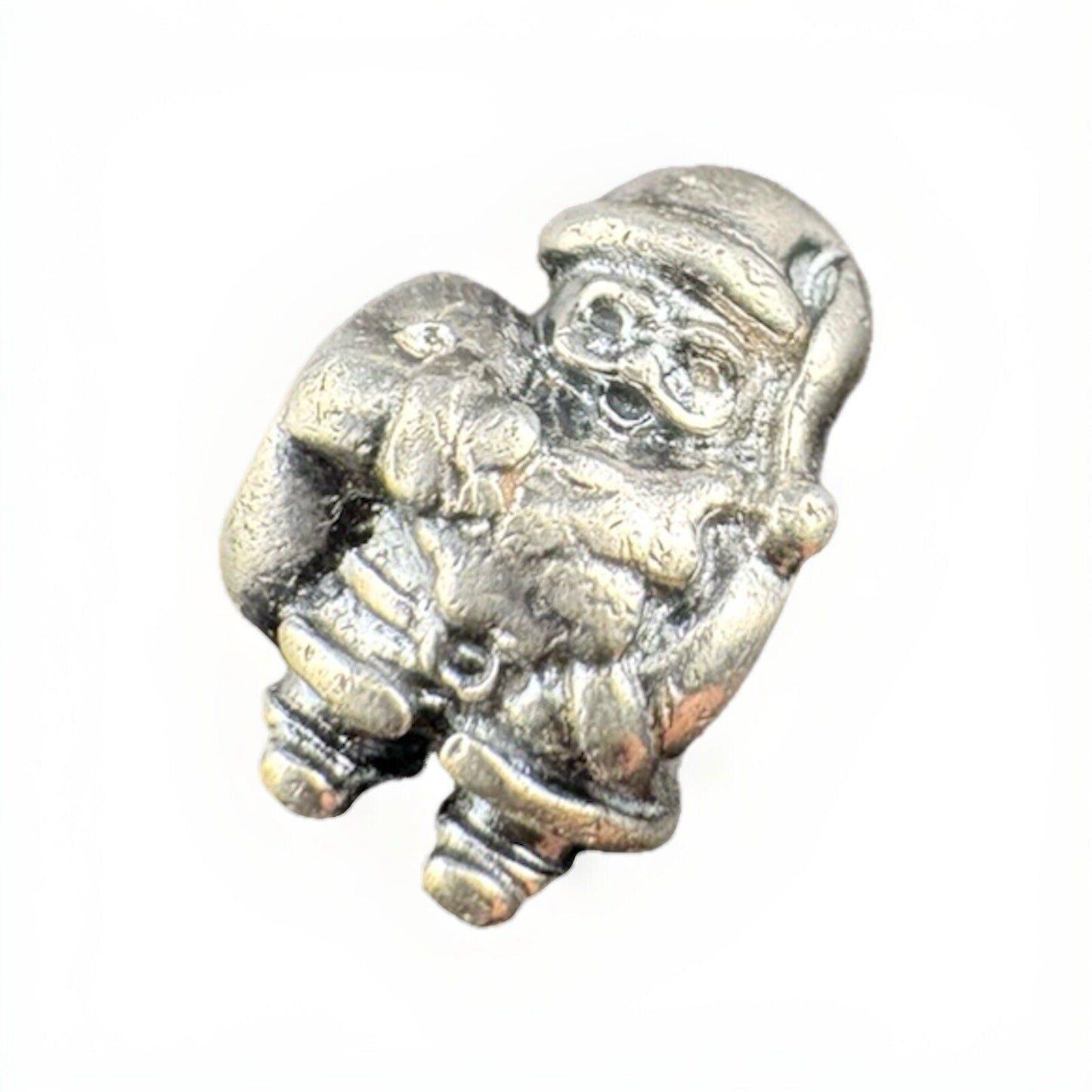 Retired Pandora ALE 925 Sterling Silver Moments Christmas Santa Claus Charm 12mm