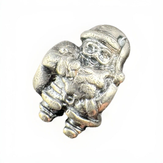 Retired Pandora ALE 925 Sterling Silver Moments Christmas Santa Claus Charm 12mm