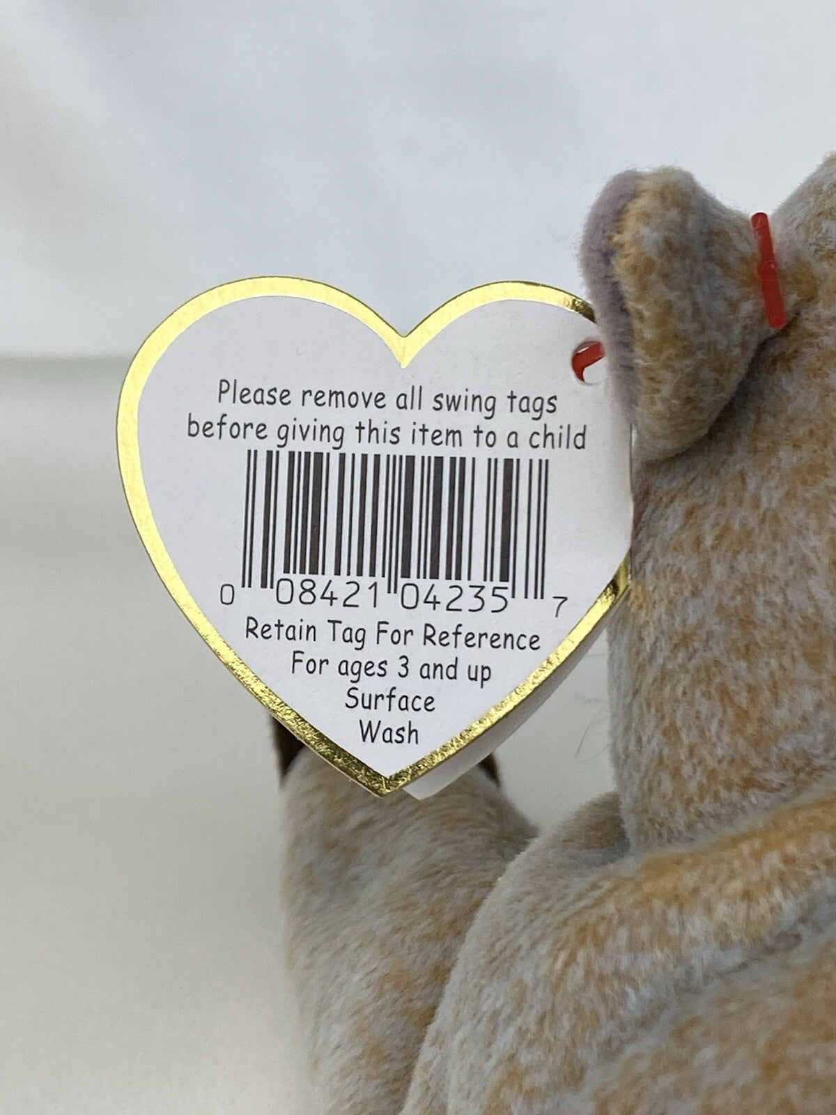 Rare Retired Ty Beanie Baby Goatee The Goat 1998 -1999 Mint P.E. Multiple Errors