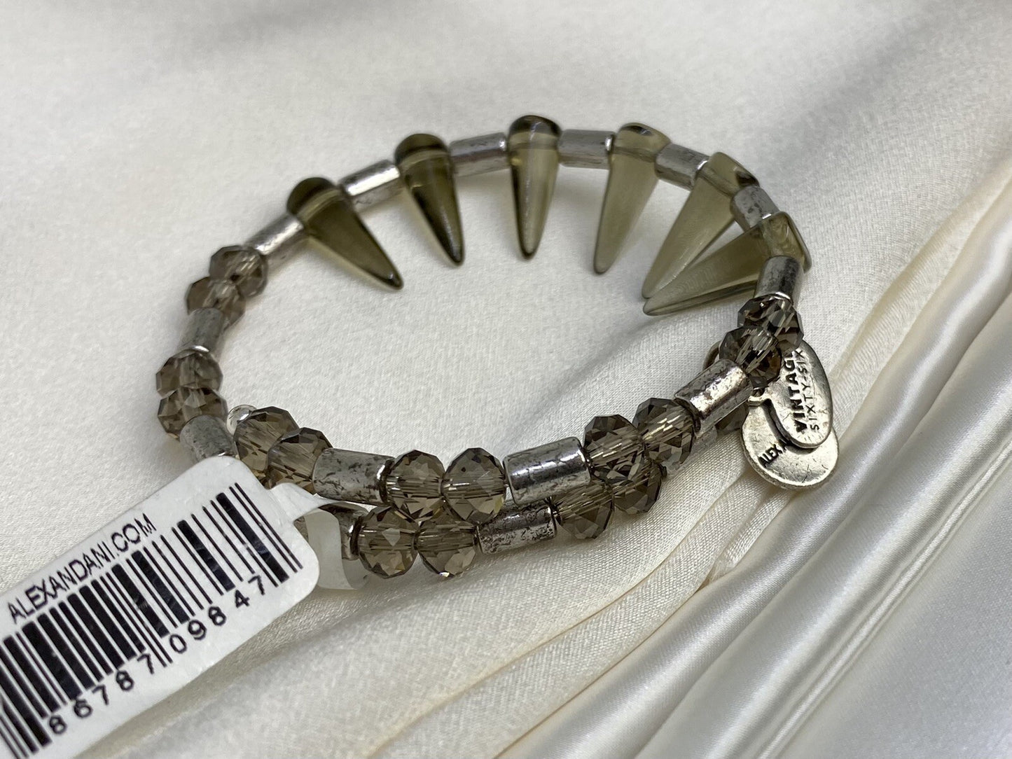 Pulsera Alex and Ani Depths of the Wild Wrap Glacial Aura Rafaelian Silver