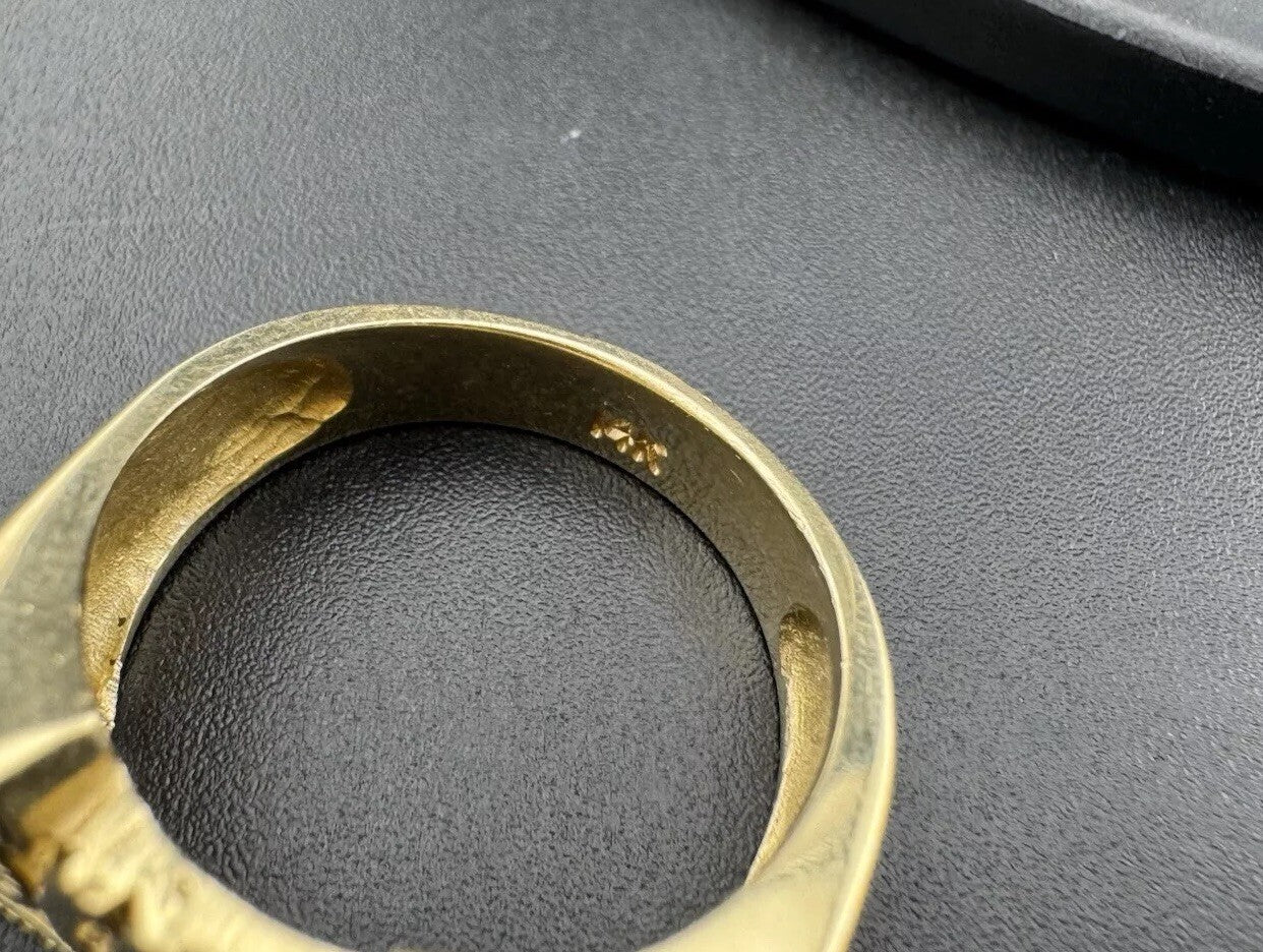 Beltran Jewelry Sasha Handmade Name Ring 14K Gold Heart Tail Design 5.1G Sz 7