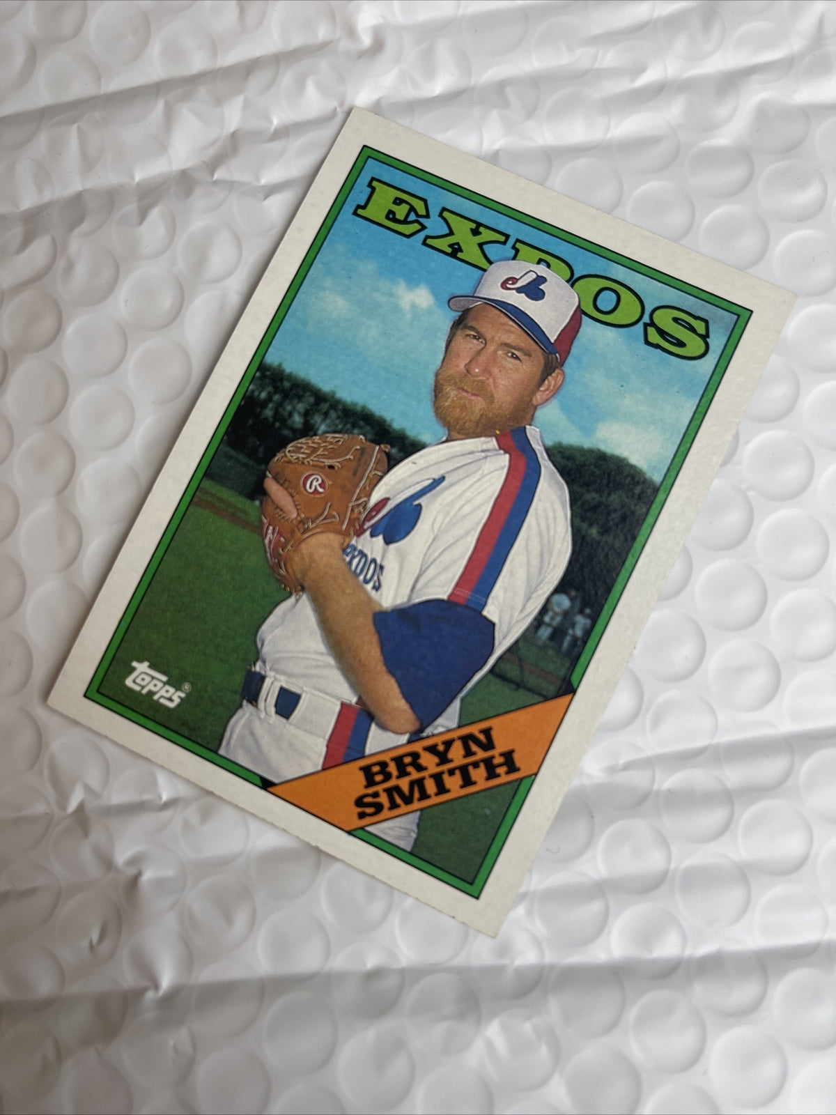 1988 TOPPS BASEBALL CARD OF BRYN SMITH OF THE EXPOS CARD  #161