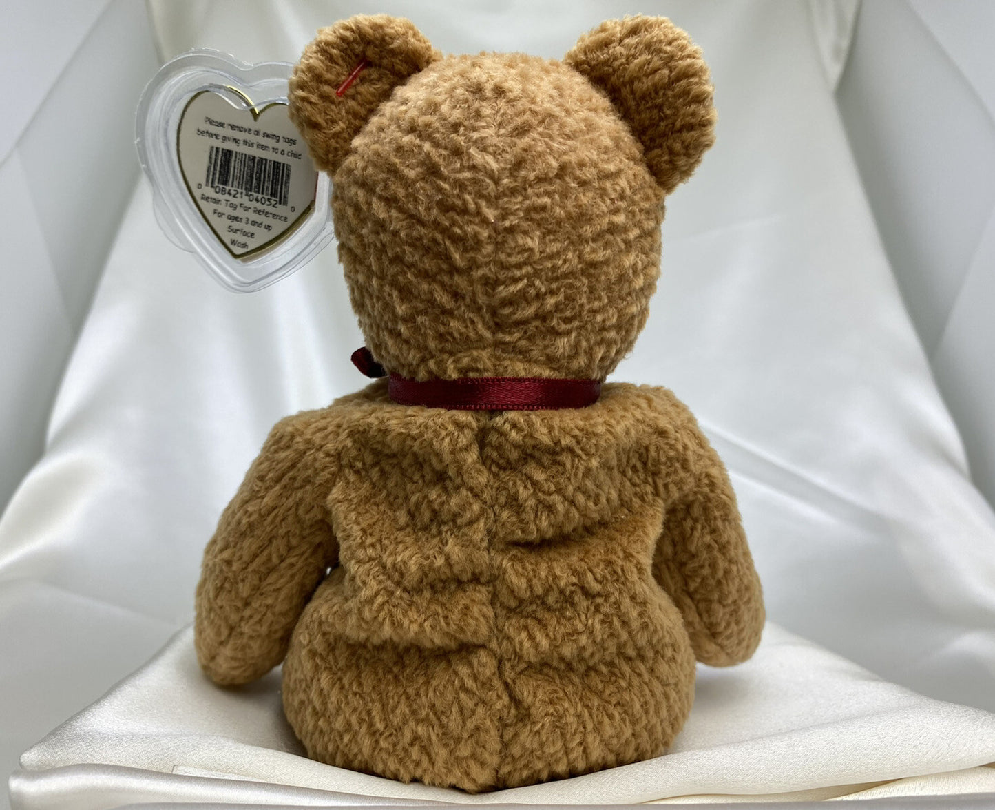Rare Retired Ty Beanie Baby Curly The Bear 1993 1996 Bear With Numerous Errors
