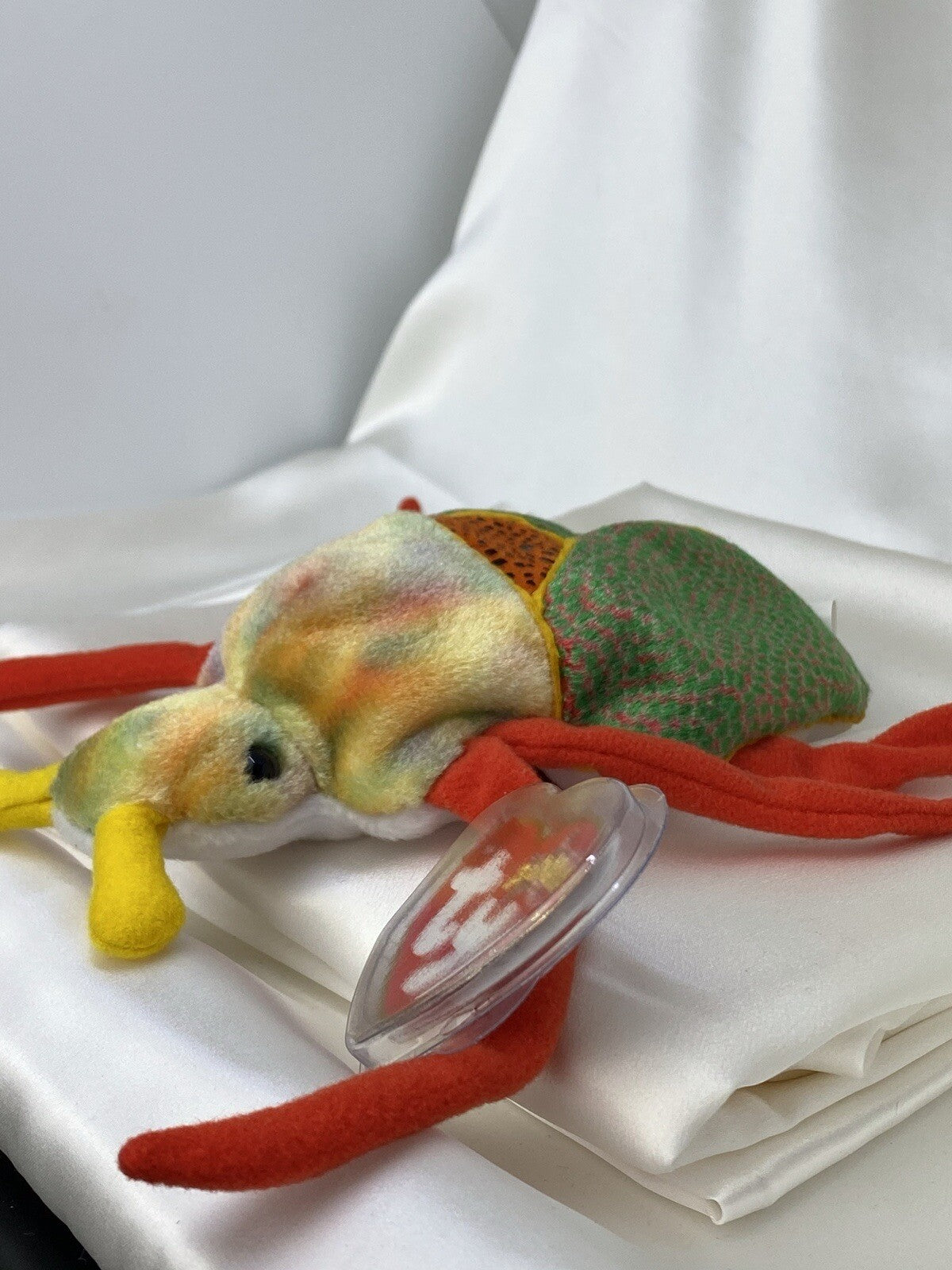 Rare Retired Ty Beanie Baby Scurry The Beetle 2000 Mint P.E. Pellets With Errors