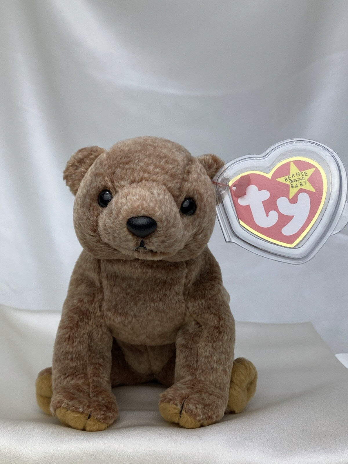 Rare Retired Ty Beanie Baby Pecan The Bear 1999 Mint P.E. Pellets With Errors