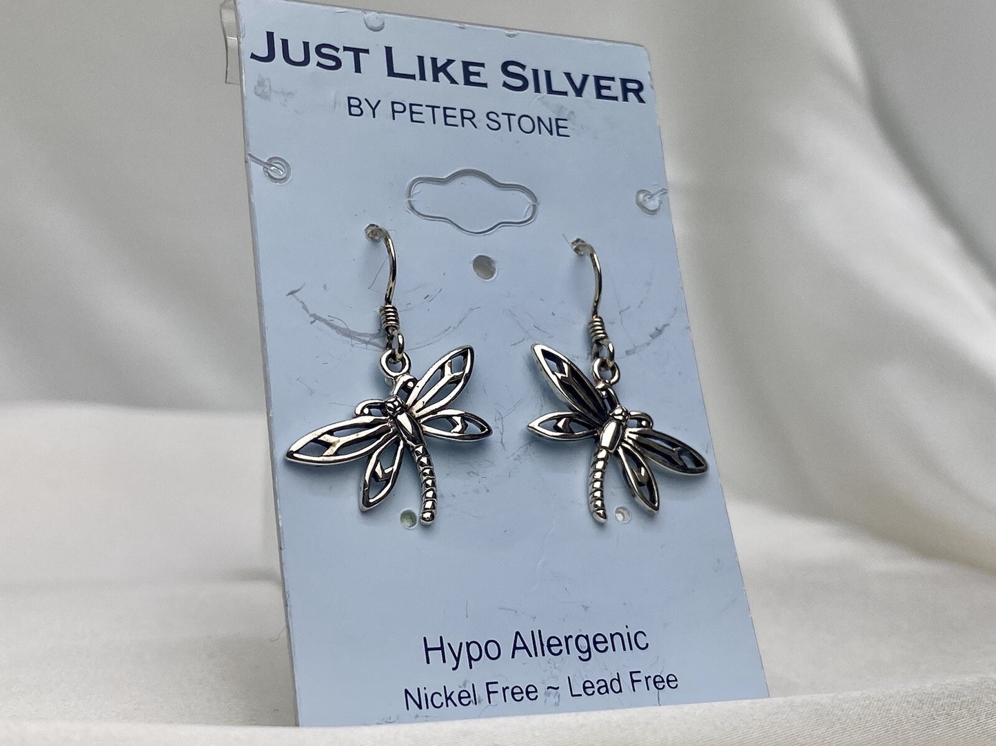Pendientes colgantes con gancho de mariposa 🦋 de plata 925 Just Like Silver de Peter Stone