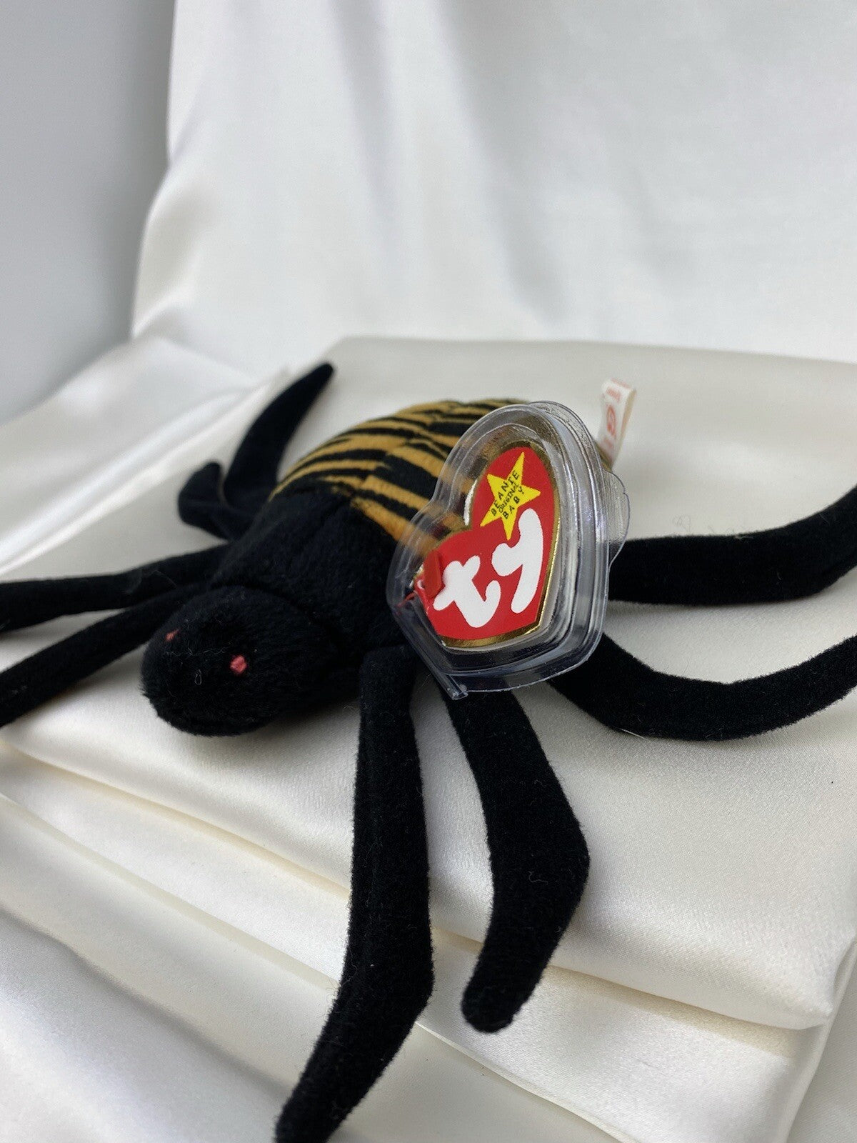 Rare Retired Ty Beanie Baby Spinner The Spider 1996-1997 Mint Pellets W Errors