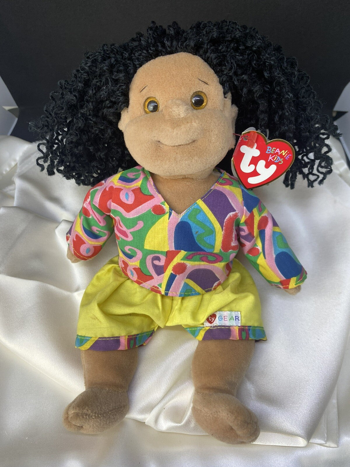 Lote de 3 Beanie Kids TY Rascals y Calypso coleccionables de los 90 con equipo TY