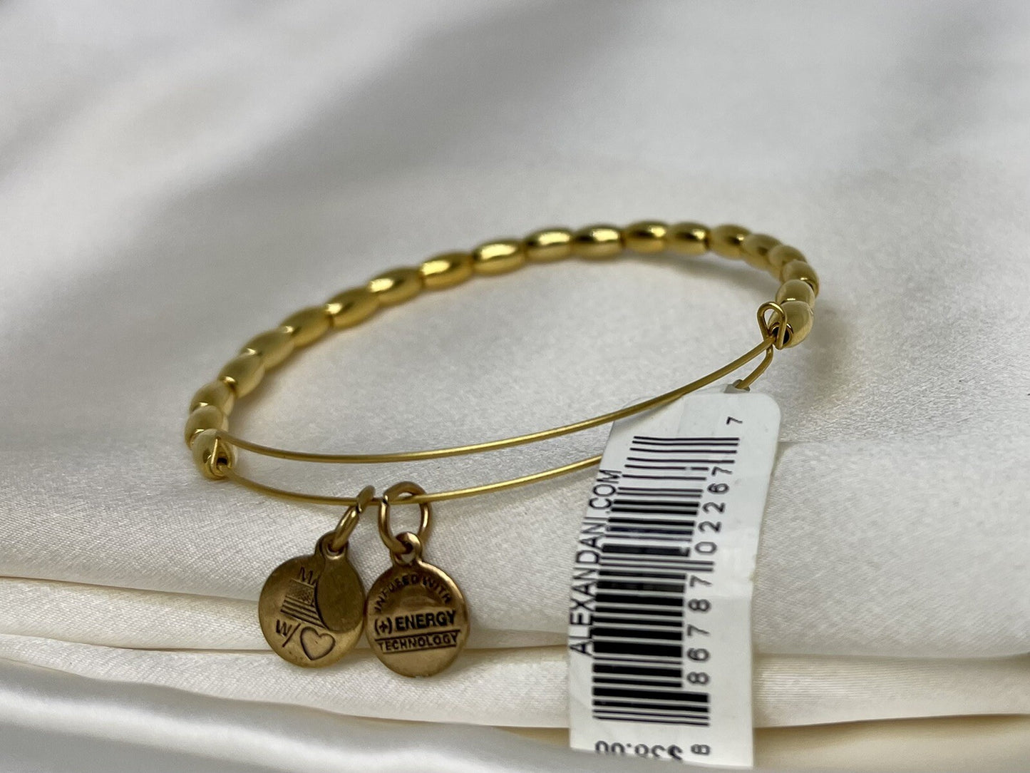 Brazalete Alex and Ani Jordan Single Rafaelian de oro