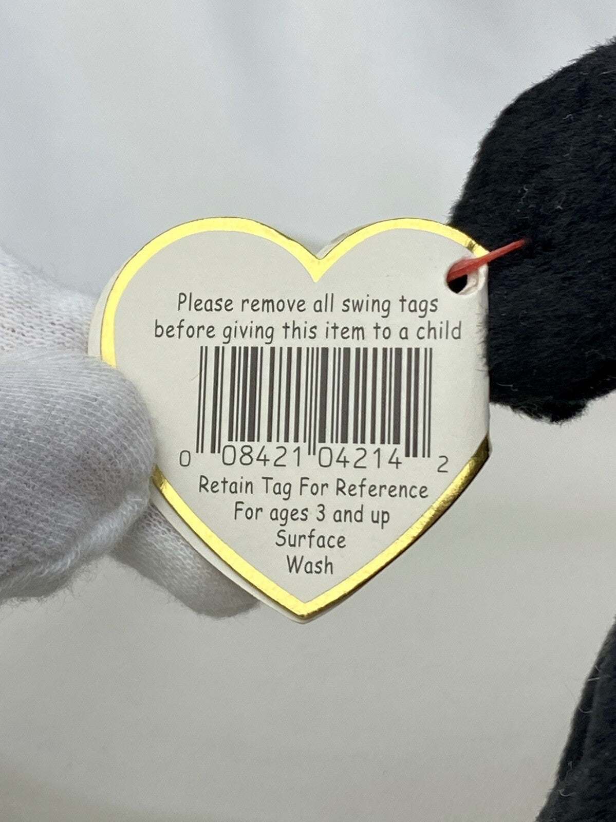 Rare Retired Ty Beanie Baby Luke The Dog 1998 Mint P.E. Pellets With Errors