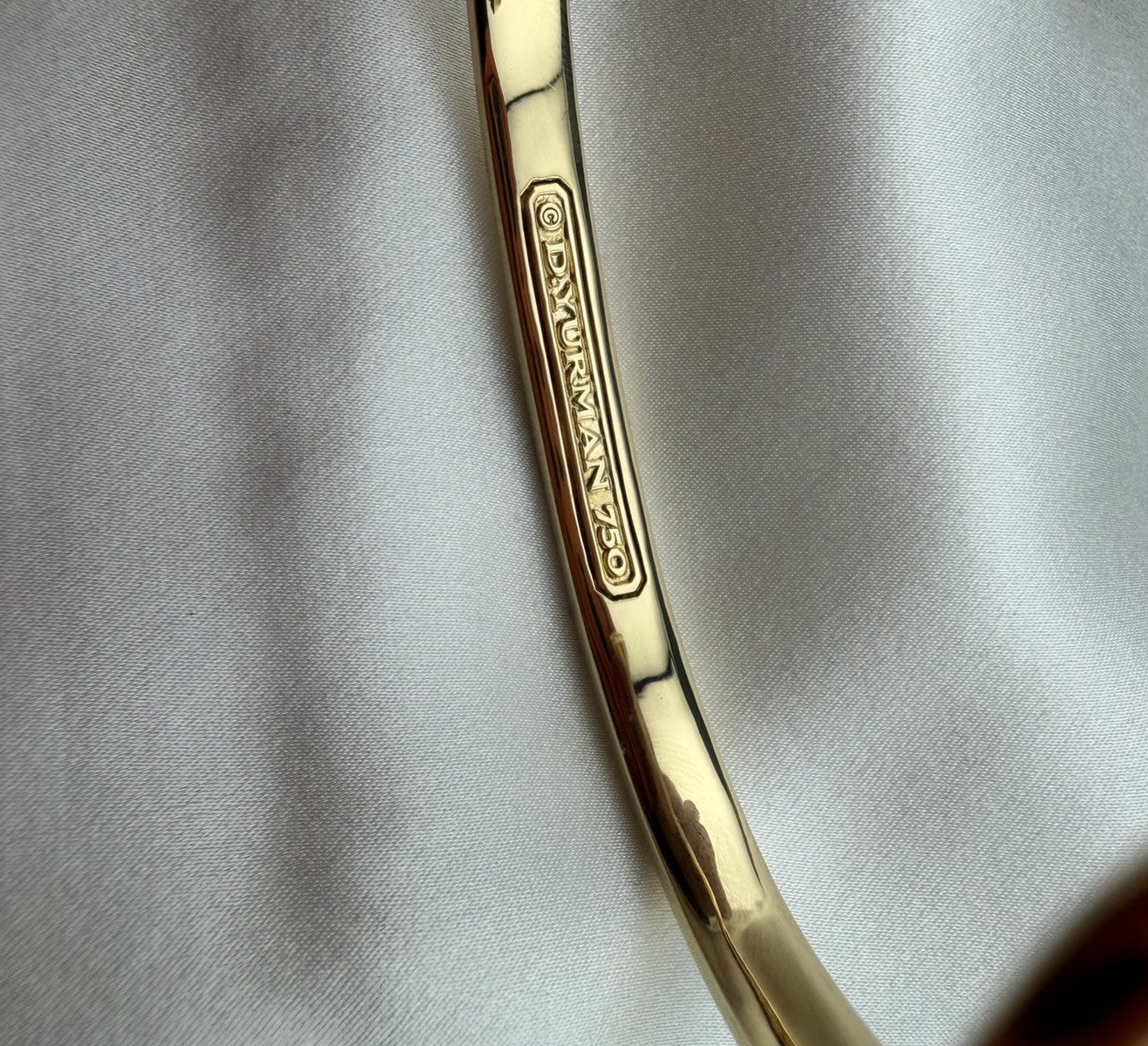 David Yurman 18K Yellow Gold 750 Maritime Anchor Cuff 32.5 Grams Medium