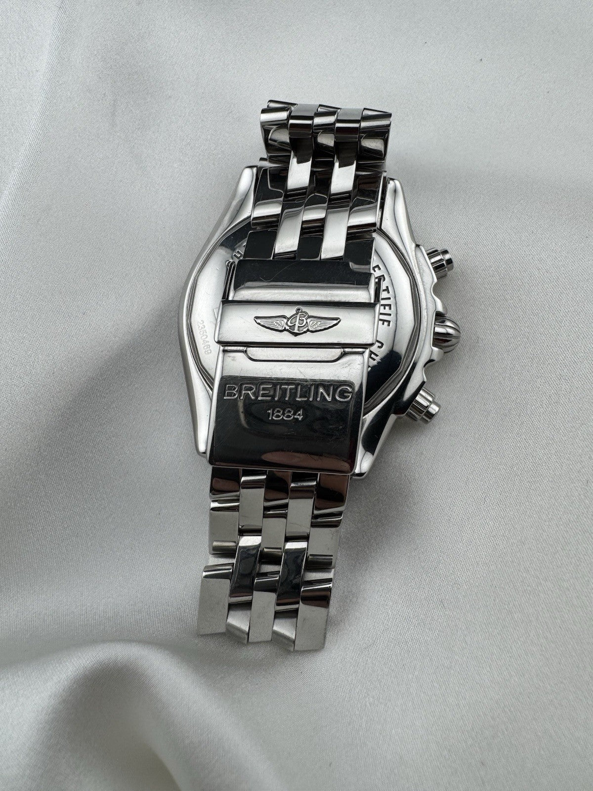 Breitling Chronomat Evolution A13356 Reloj automático para hombre con esfera plateada de 44 mm