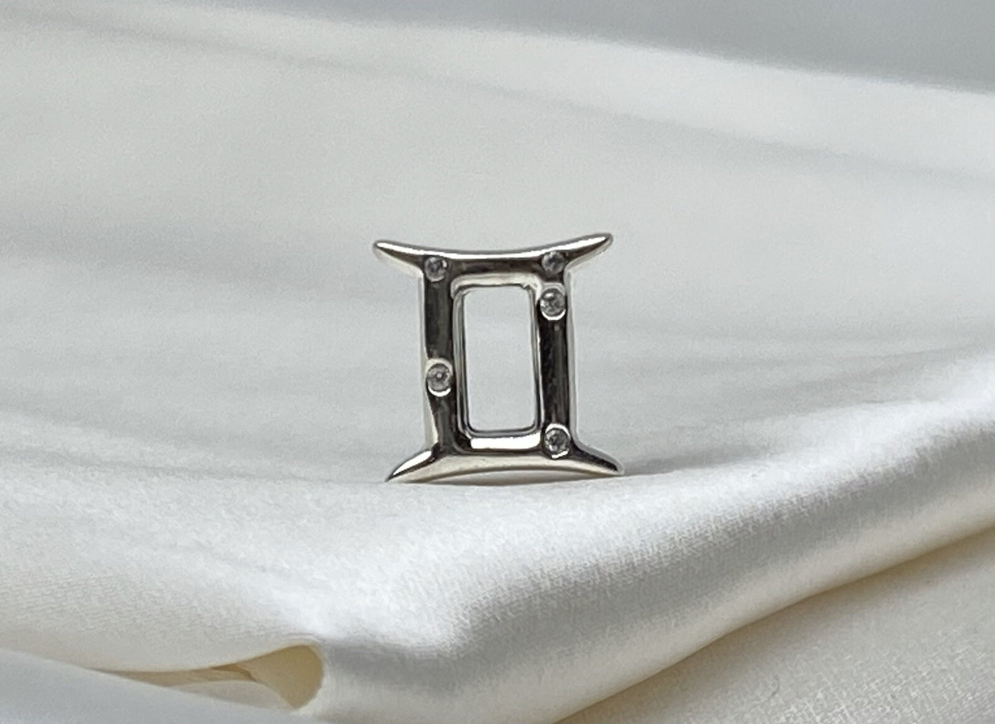 Pandora Sterling Silver 925 Sparkling Cubic Zirconia Gemini Zodiac Charm