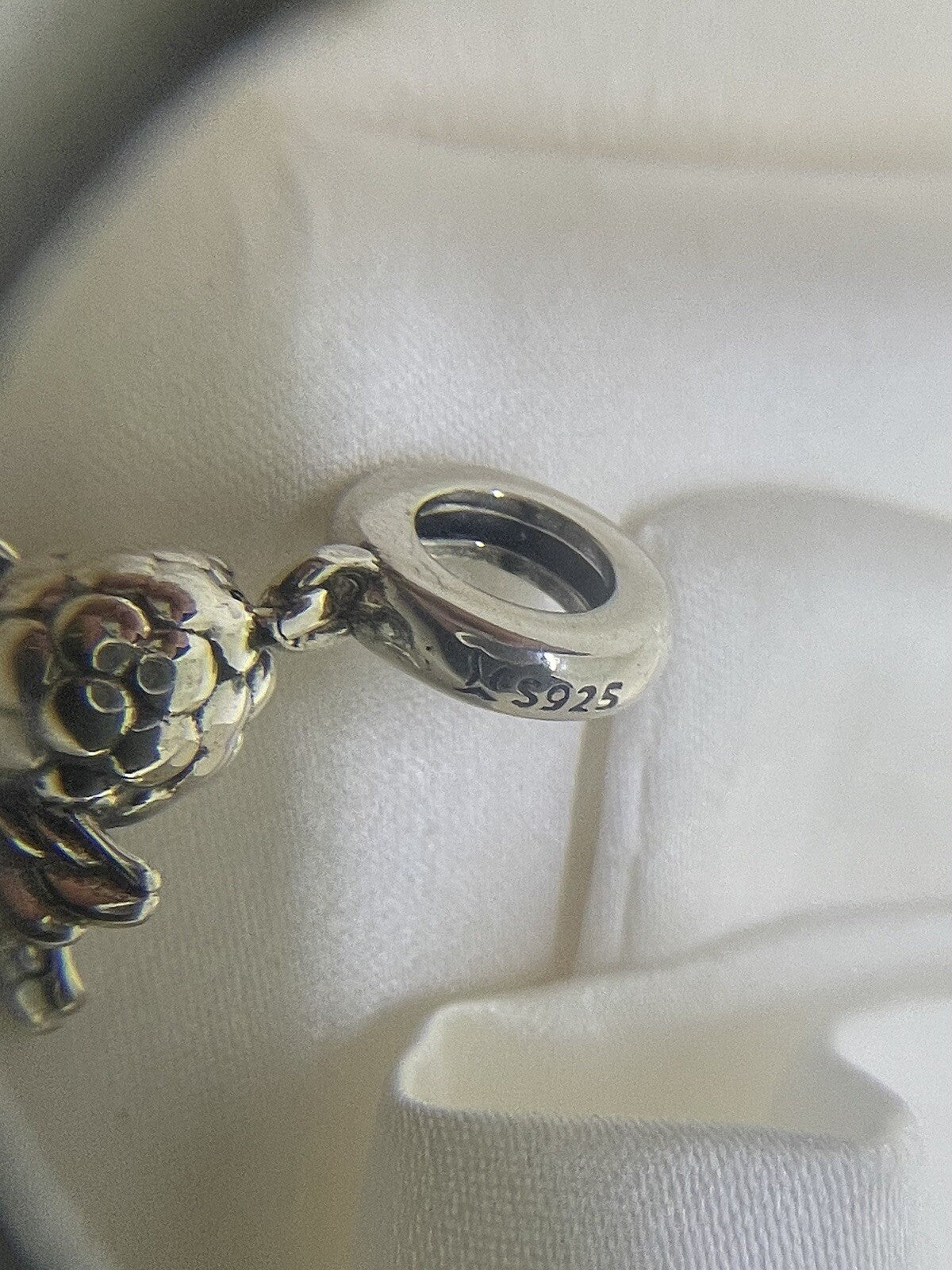 Sterling Silver 925 Enamel Valentine Cupid Angel Love Bow and Arrow Dangle Charm